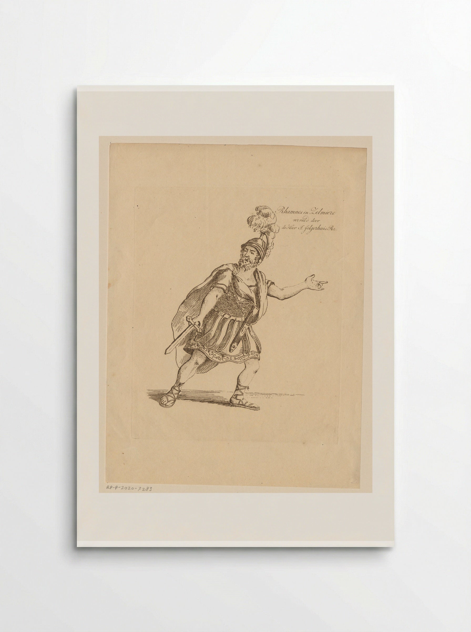 Zelfportret als Rhamnes - Johannes Jelgerhuis - Poster