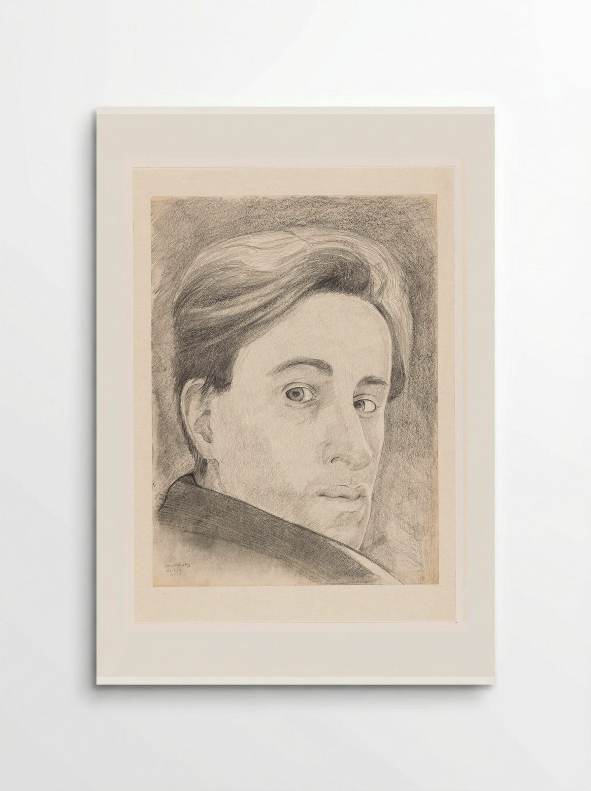 Zelfportret en face - Cor van Teeseling - Poster
