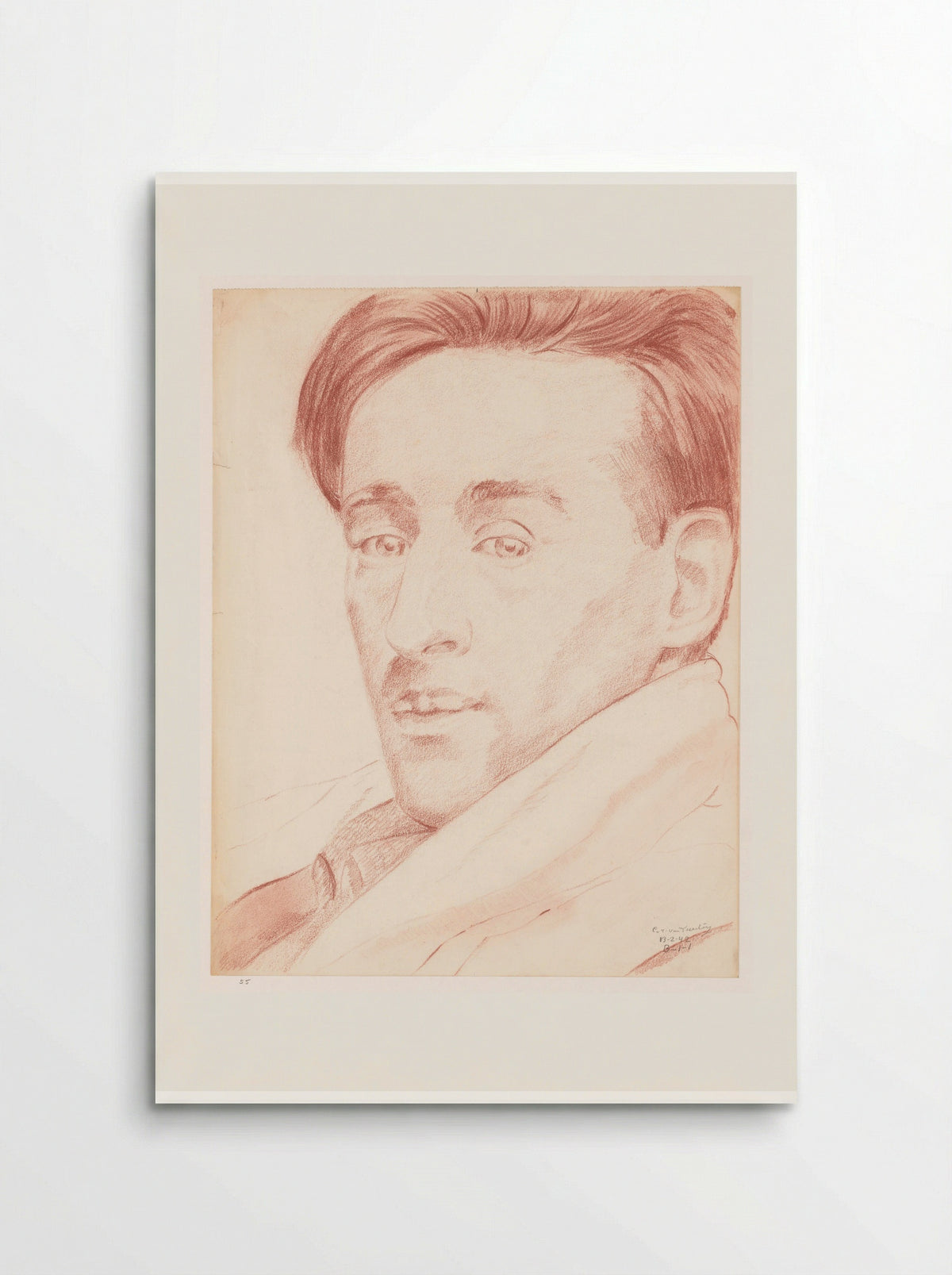 Zelfportret: B-1-1, 13 februari - Cor van Teeseling - Poster