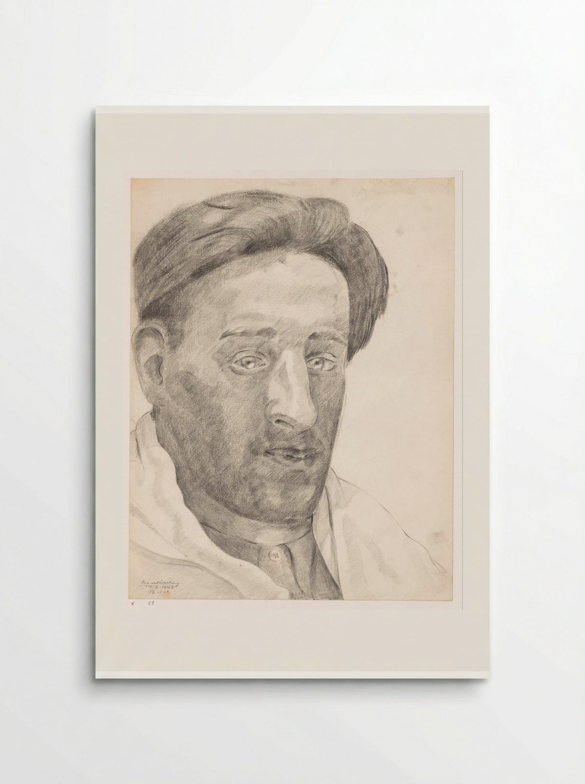 Zelfportret: B-1-1, 14 februari - Cor van Teeseling - Poster