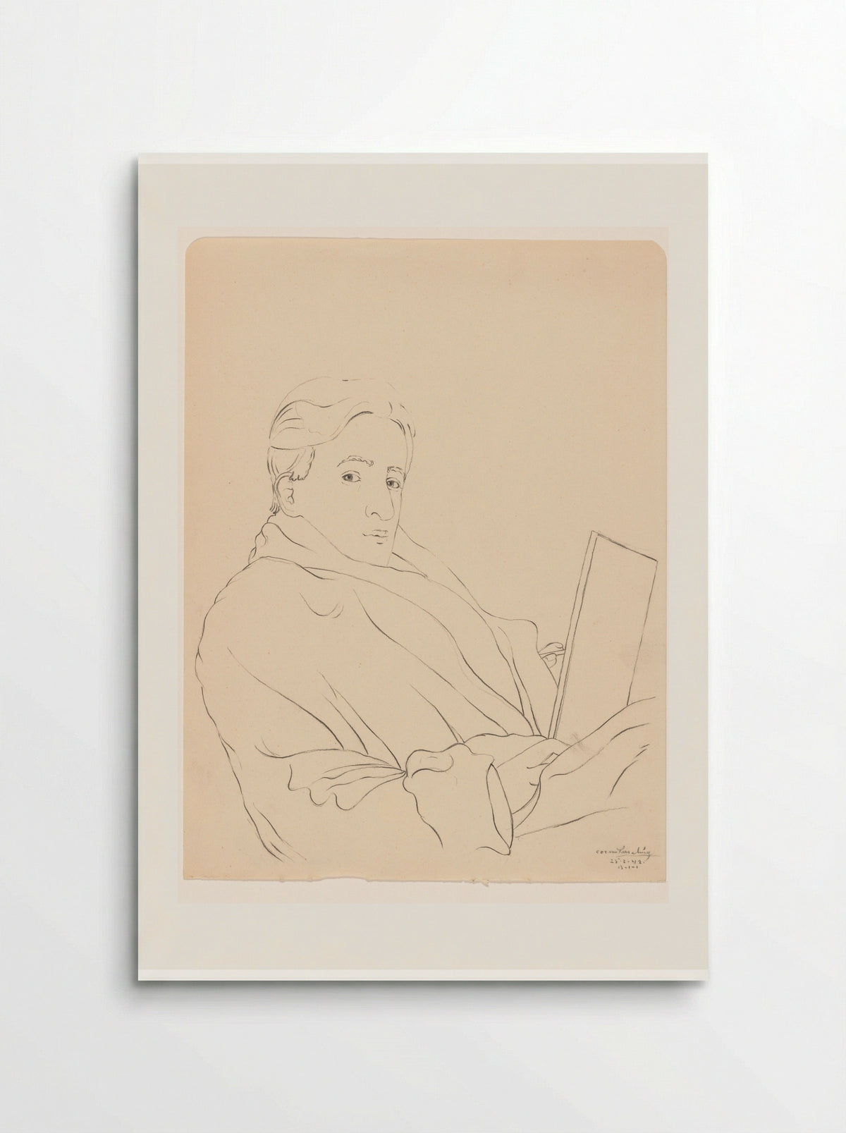 Zelfportret: B-1-1, 25 februari - Cor van Teeseling - Poster