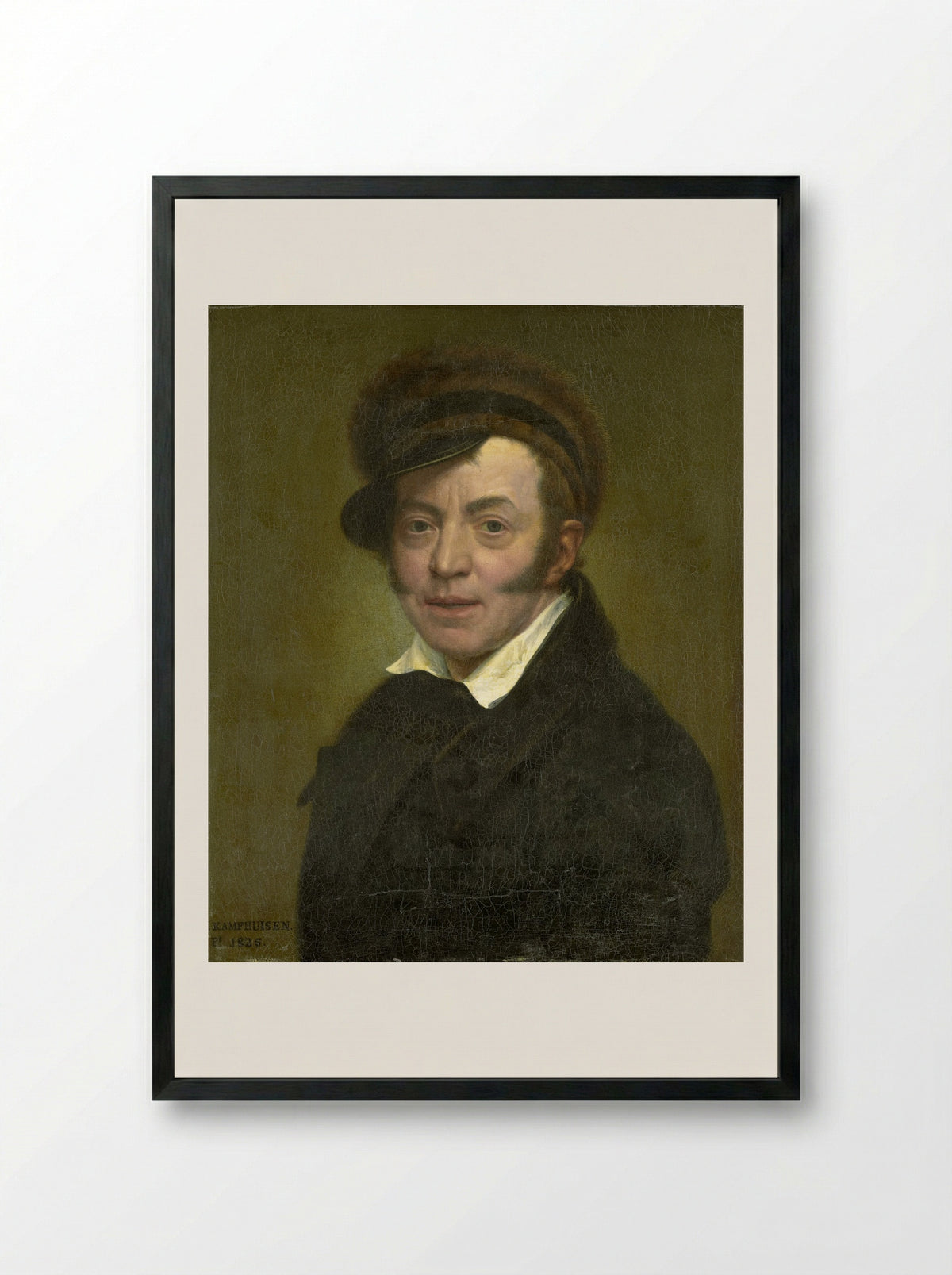 Zelfportret - Jan Kamphuijsen - Framed Print Black
