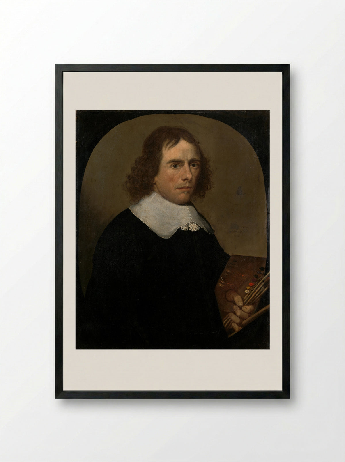 Zelfportret - Cornelis de Beet - Framed Print Black