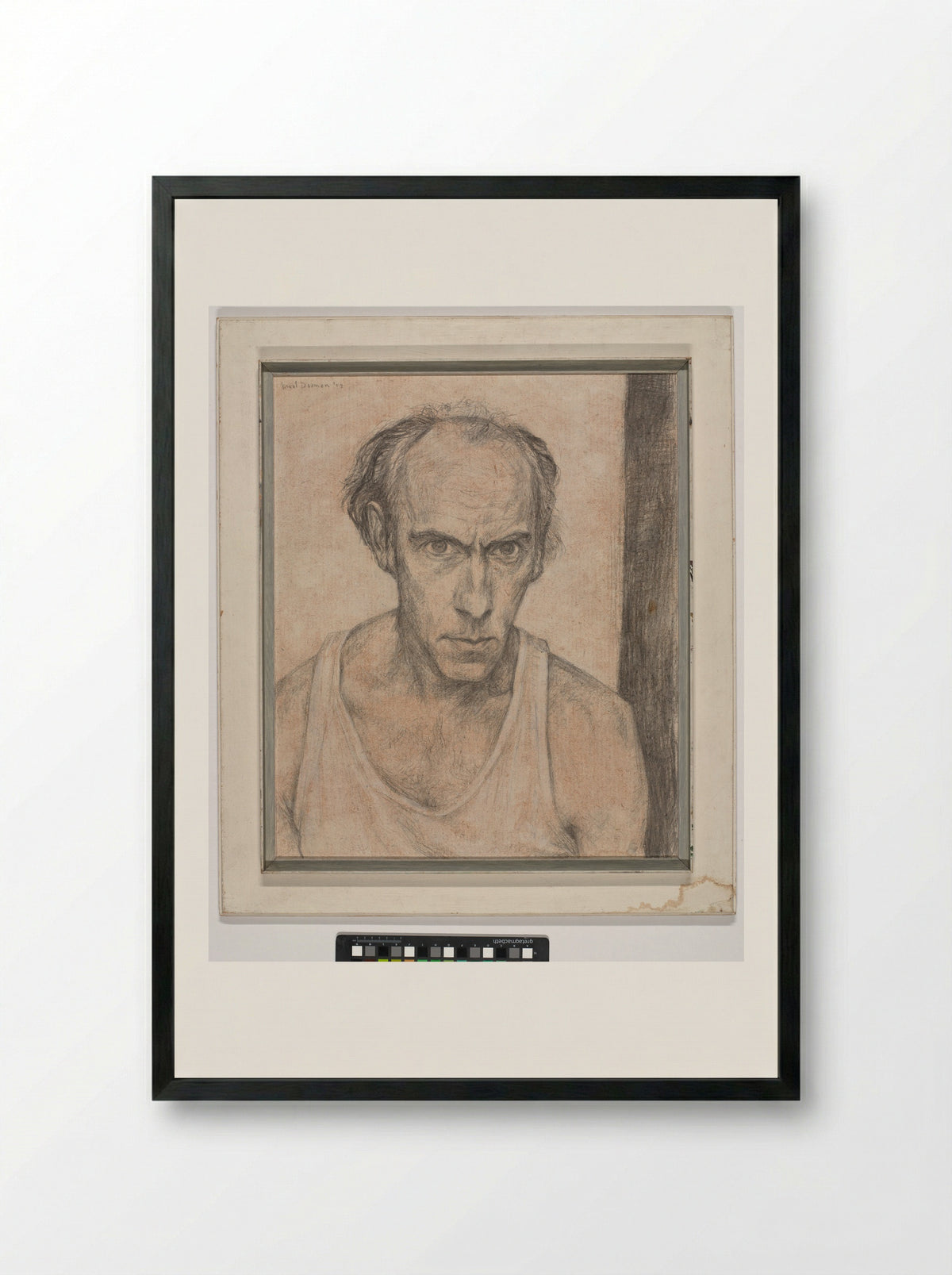 Zelfportret - Kreel Daamen - Framed Print Black