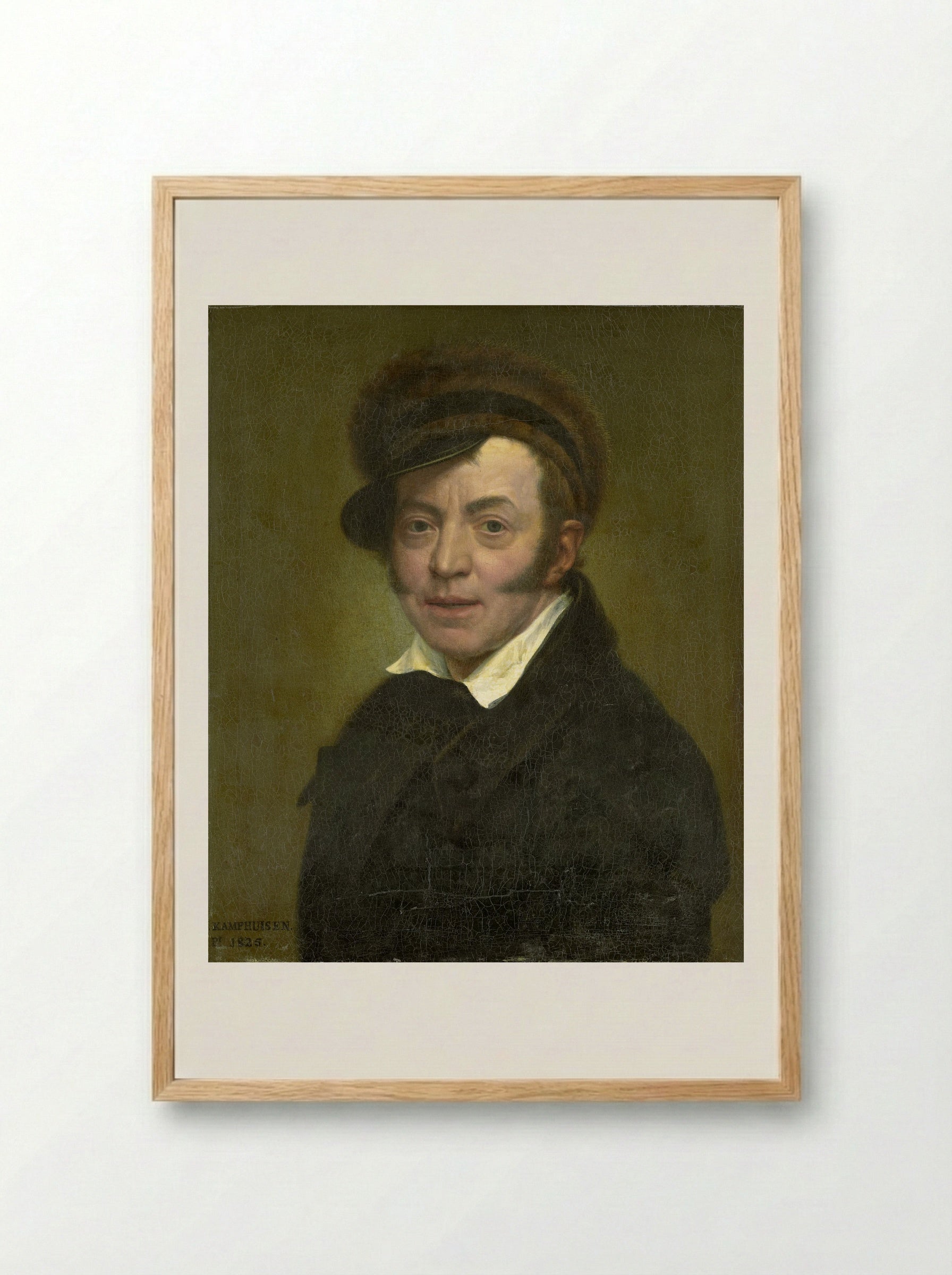 Zelfportret - Jan Kamphuijsen - Framed Print Wood