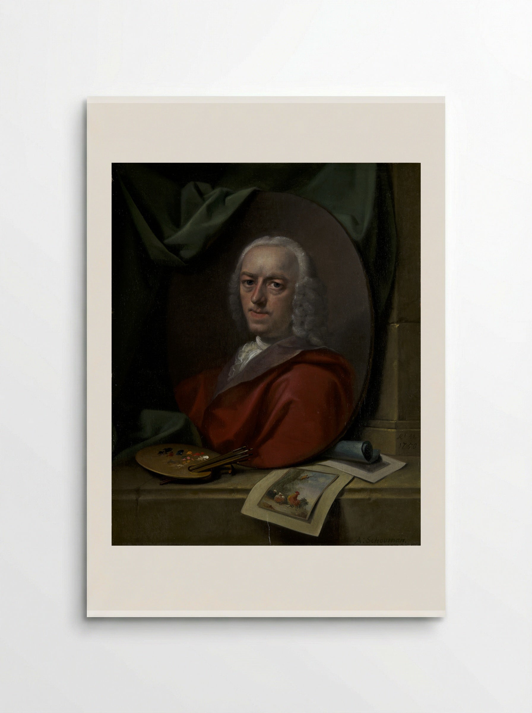 Zelfportret - Aert Schouman - Poster