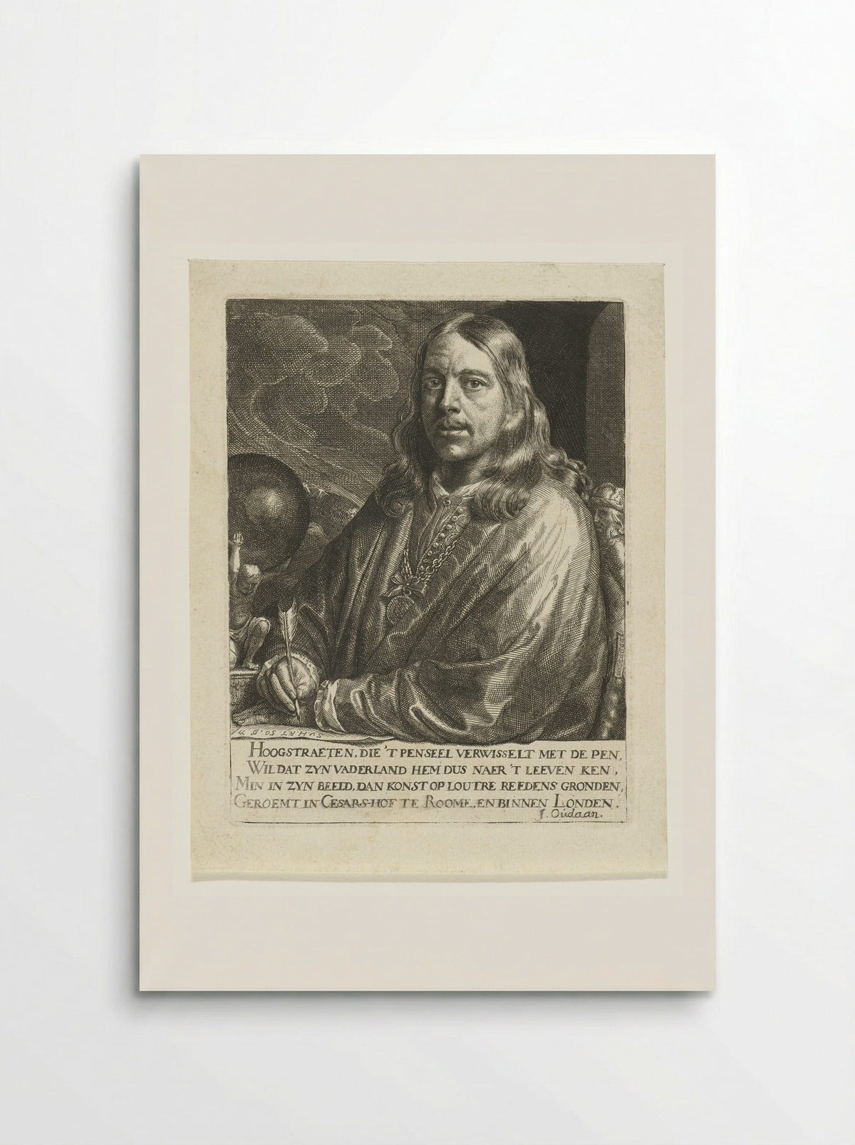 Zelfportret - François van Hoogstraten - Poster