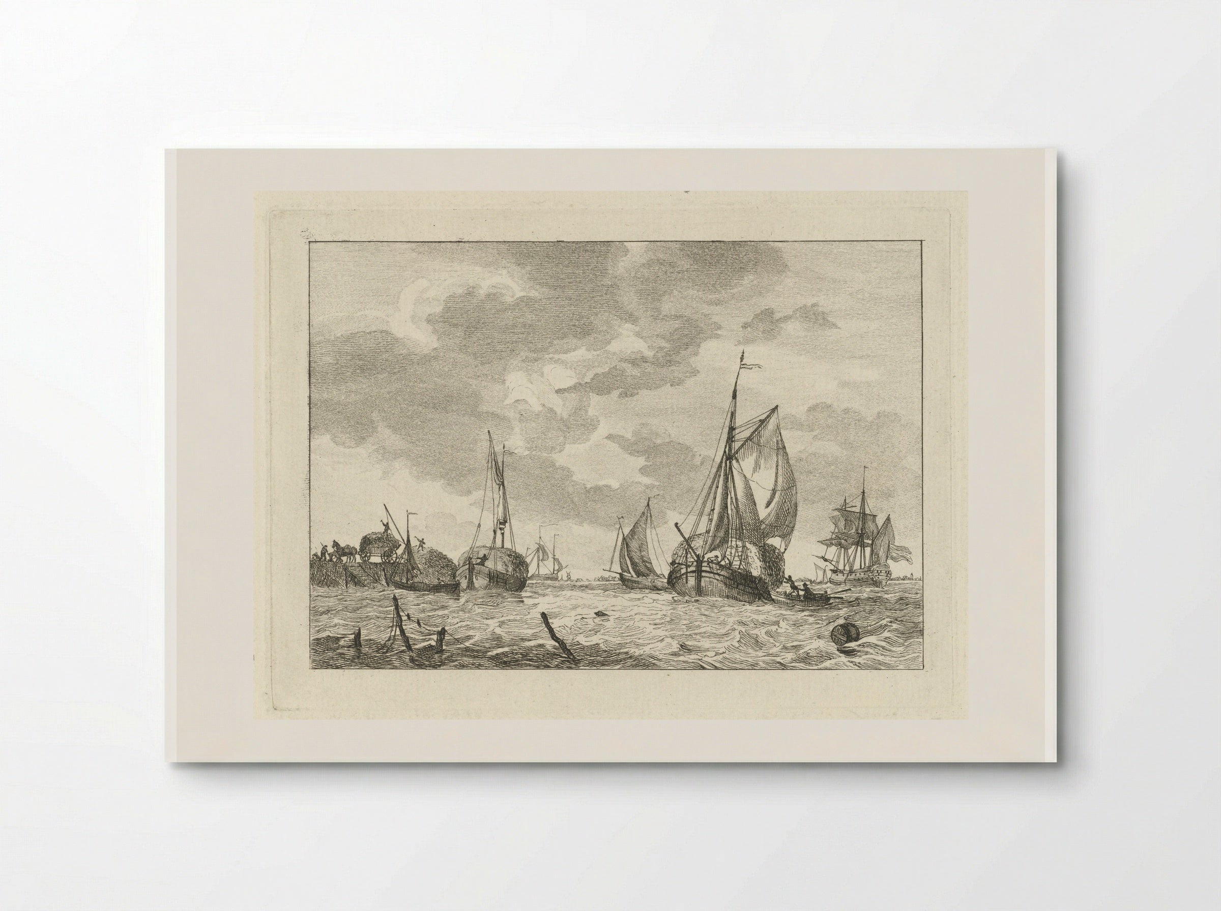 Zes schepen (Six Ships) - Gerrit Groenewegen - Poster