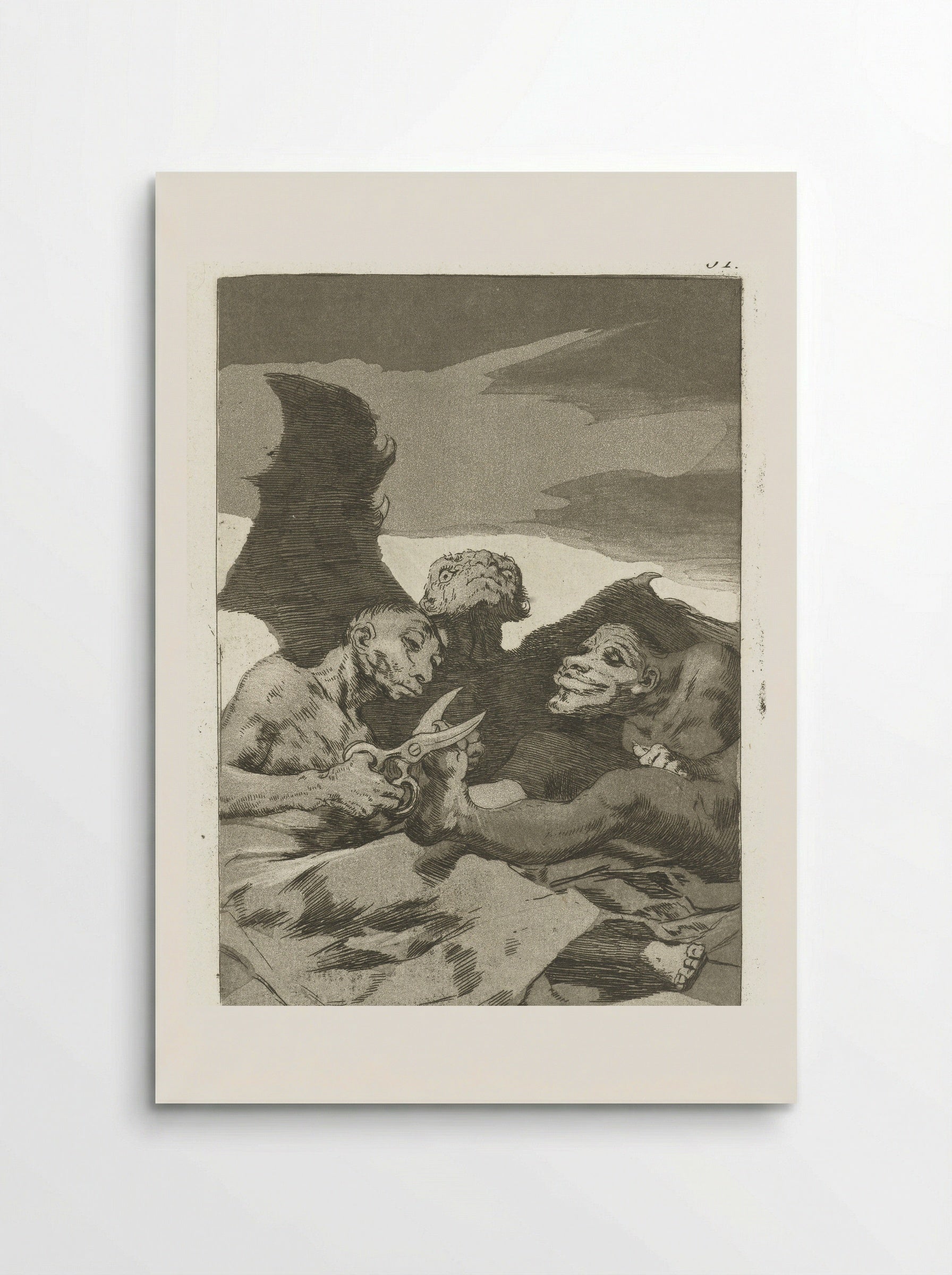 Zij knappen zich op (They Spruce Themselves Up) - Francisco de Goya - Poster