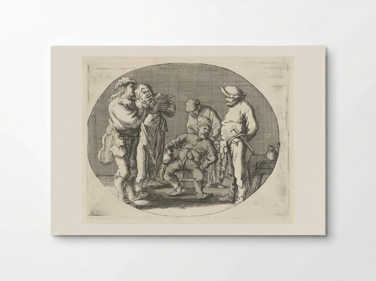 Zingend boerengezelschap (Singing Peasant Company) - Cornelis A. Hellemans - Poster