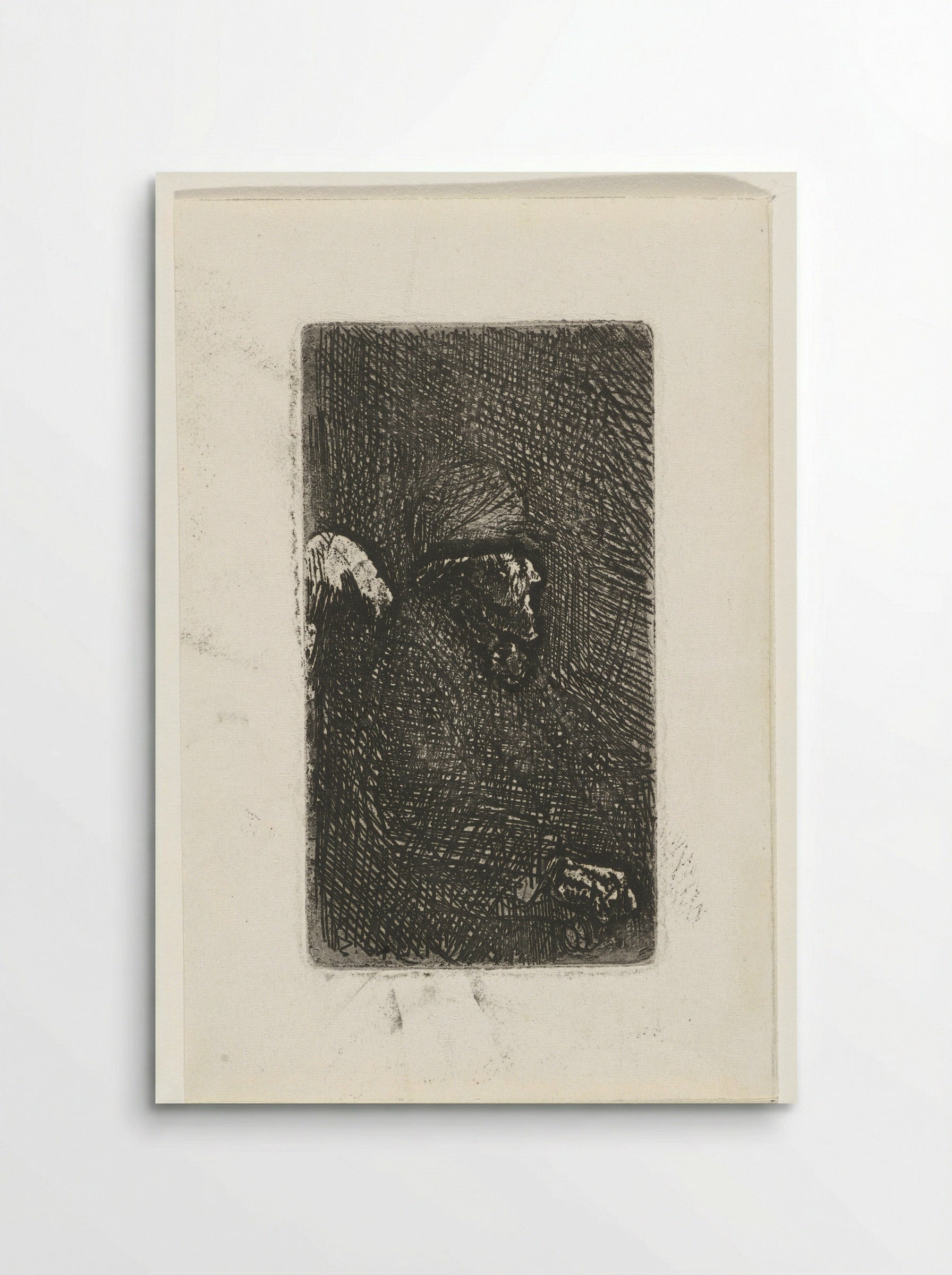 Zittende oude man - Jozef Israëls - Poster
