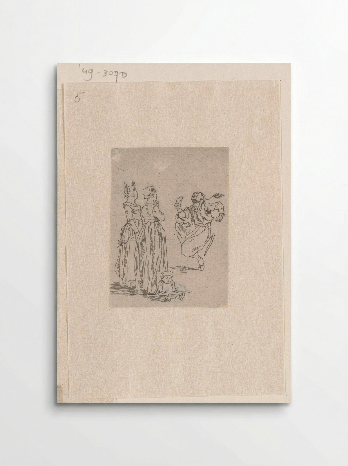 Zoeaaf, twee vrouwen en een kind - Félicien Rops - Poster