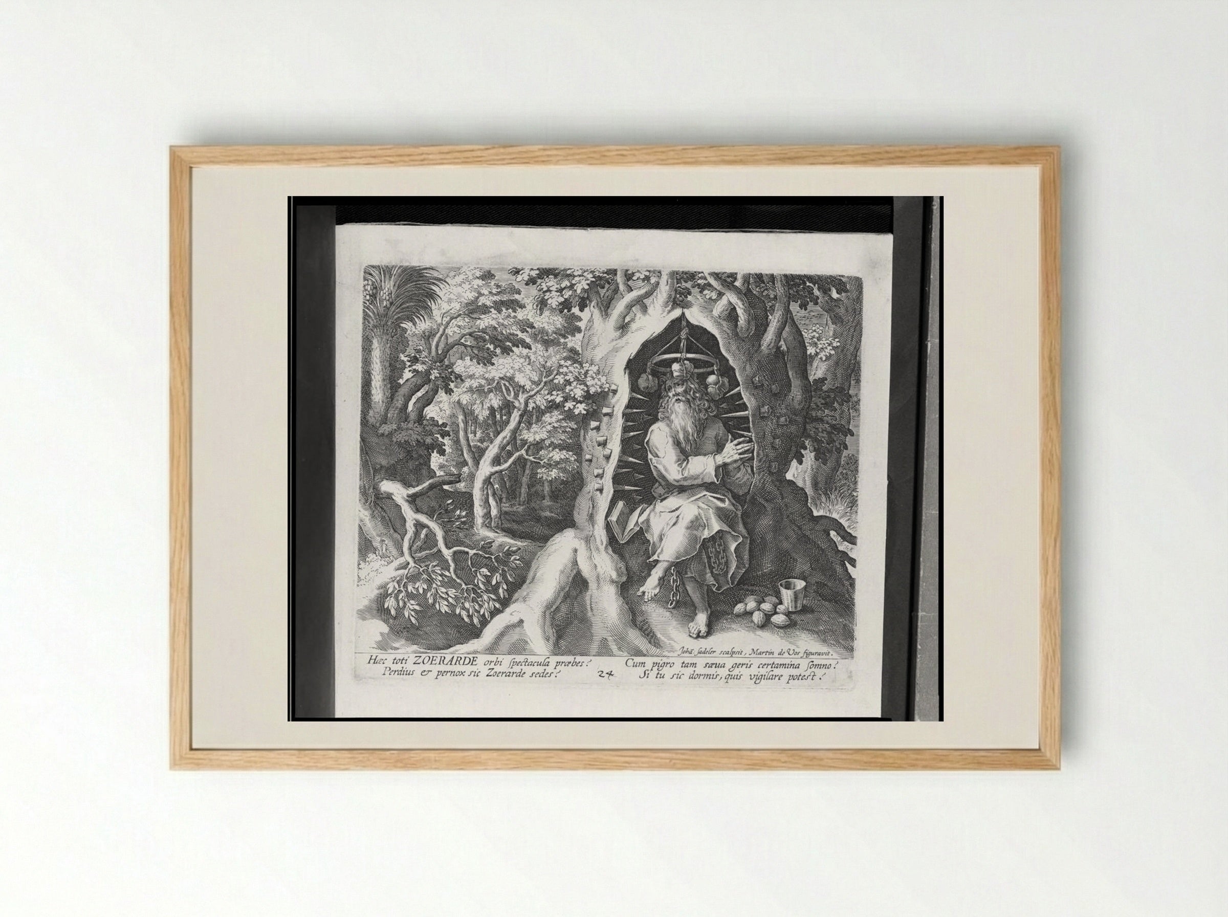 Zoerarde - Johann Sadeler I - Framed Print Wood