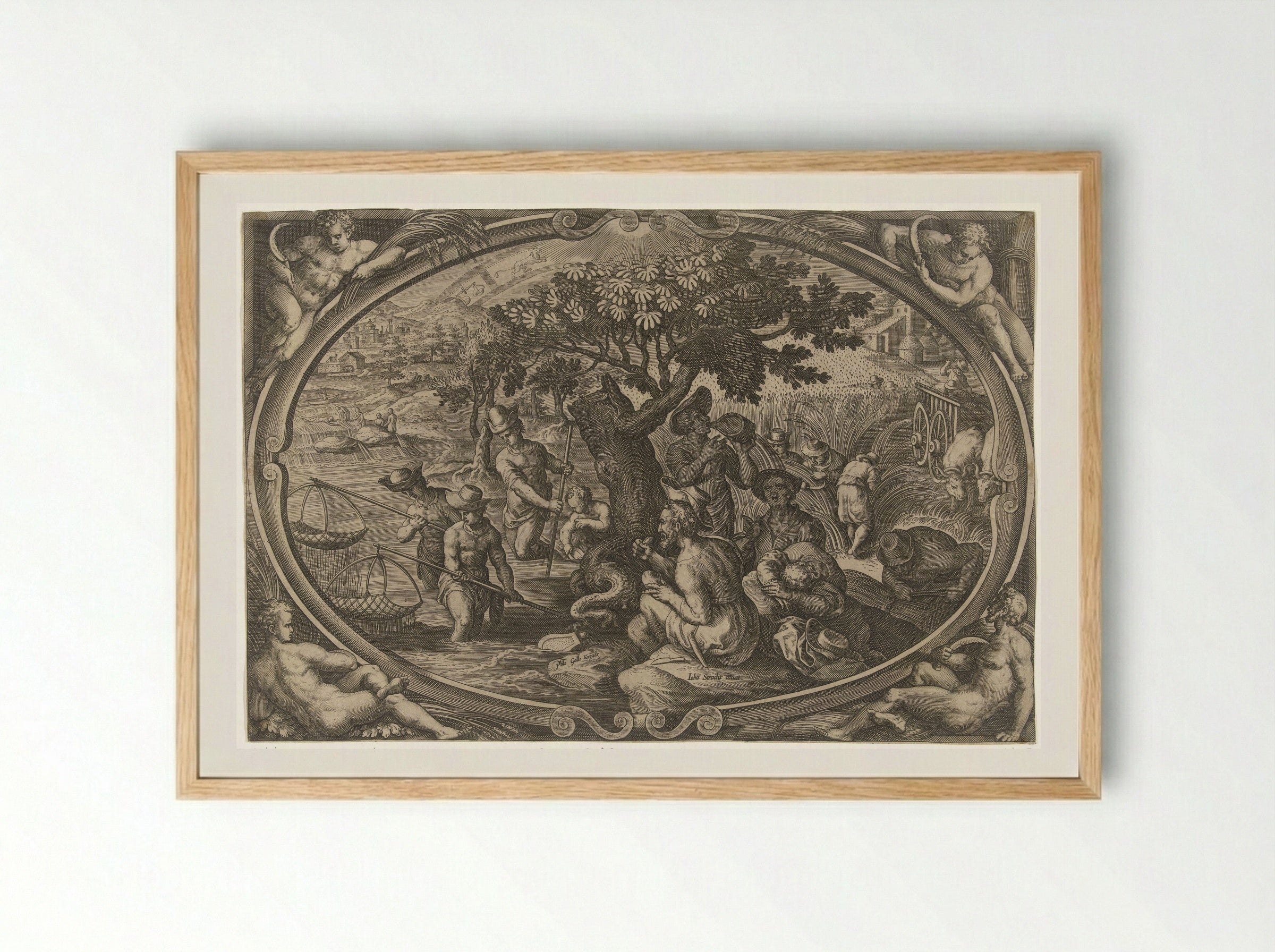 Zomer (Summer) - Philips Galle - Framed Print Wood