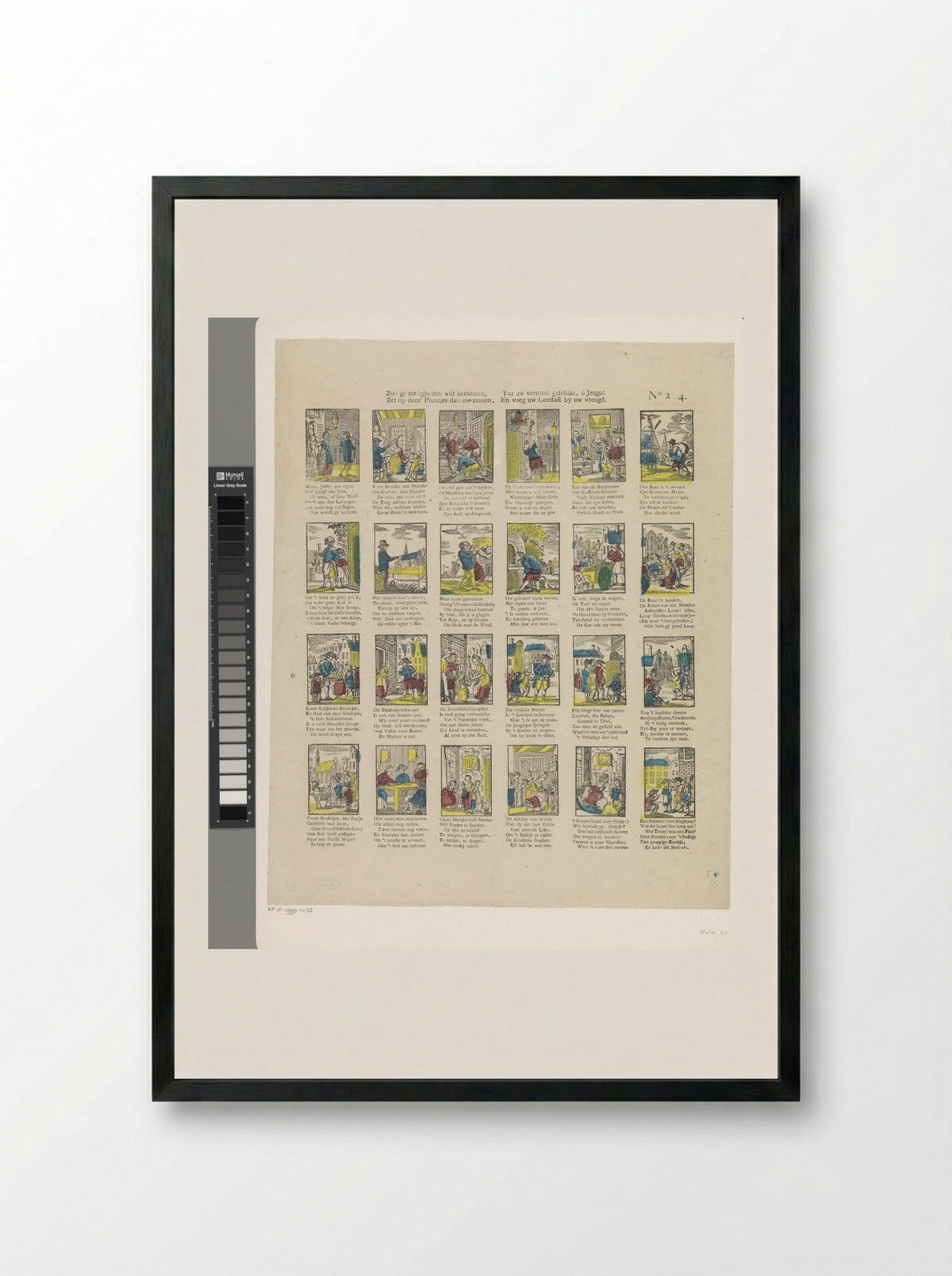 Zoo ge aardigheden wilt beminnen - Jan Oortman (Sr.) - Framed Print Black