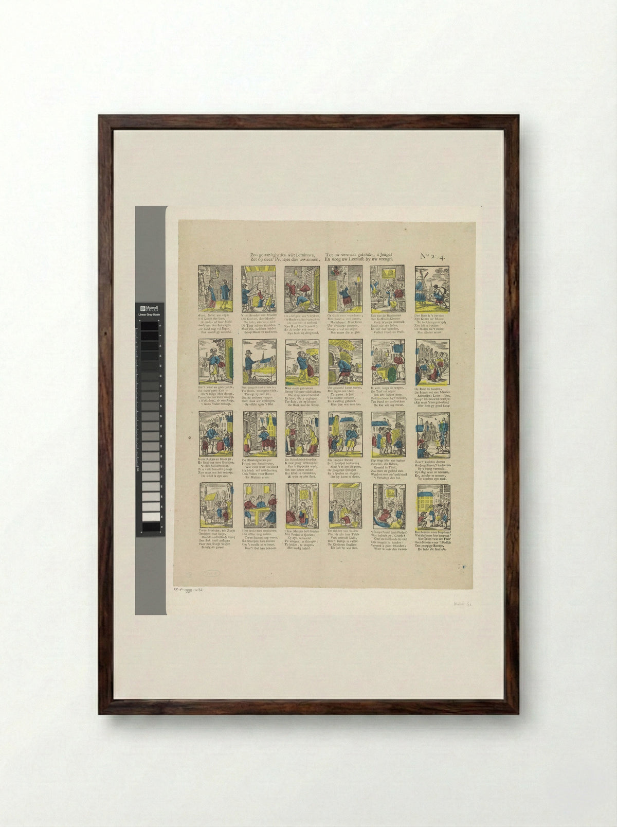 Zoo ge aardigheden wilt beminnen - Jan Oortman (Sr.) - Framed Print Dark Wood