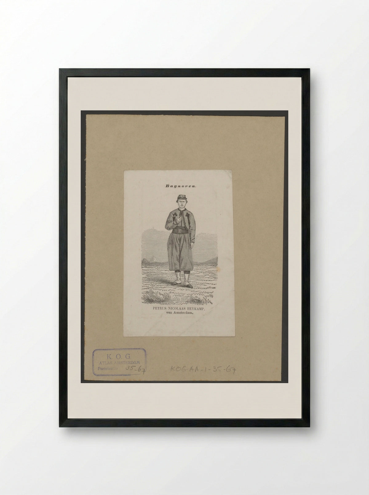 Zouave Petrus Nicolaas Heykamp - Anonymous - Framed Print Black