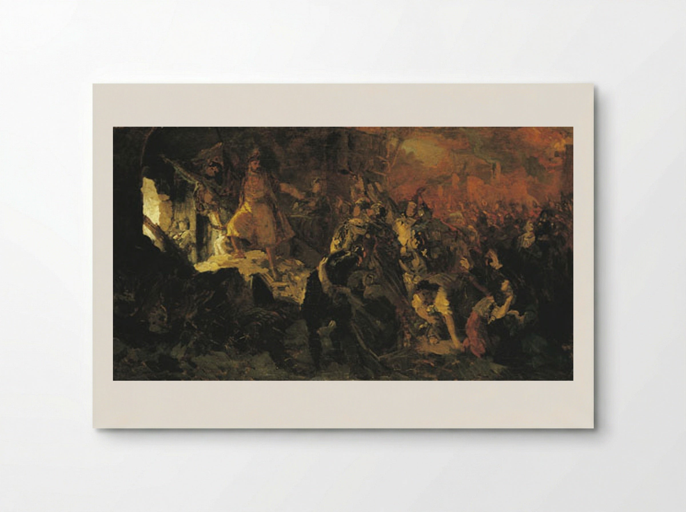 Zrinyi's Charge from the Fortress of Szigetvár - Bertalan Székely - Poster