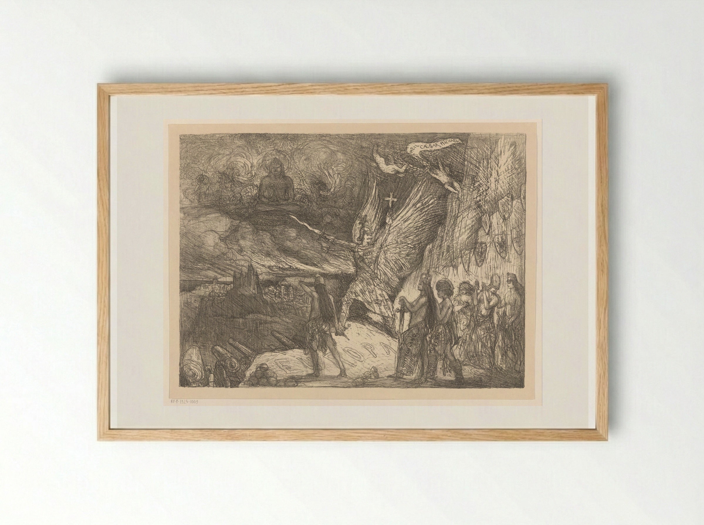 Zware tijden (een keizerprent) - Marius Bauer - Framed Print Wood