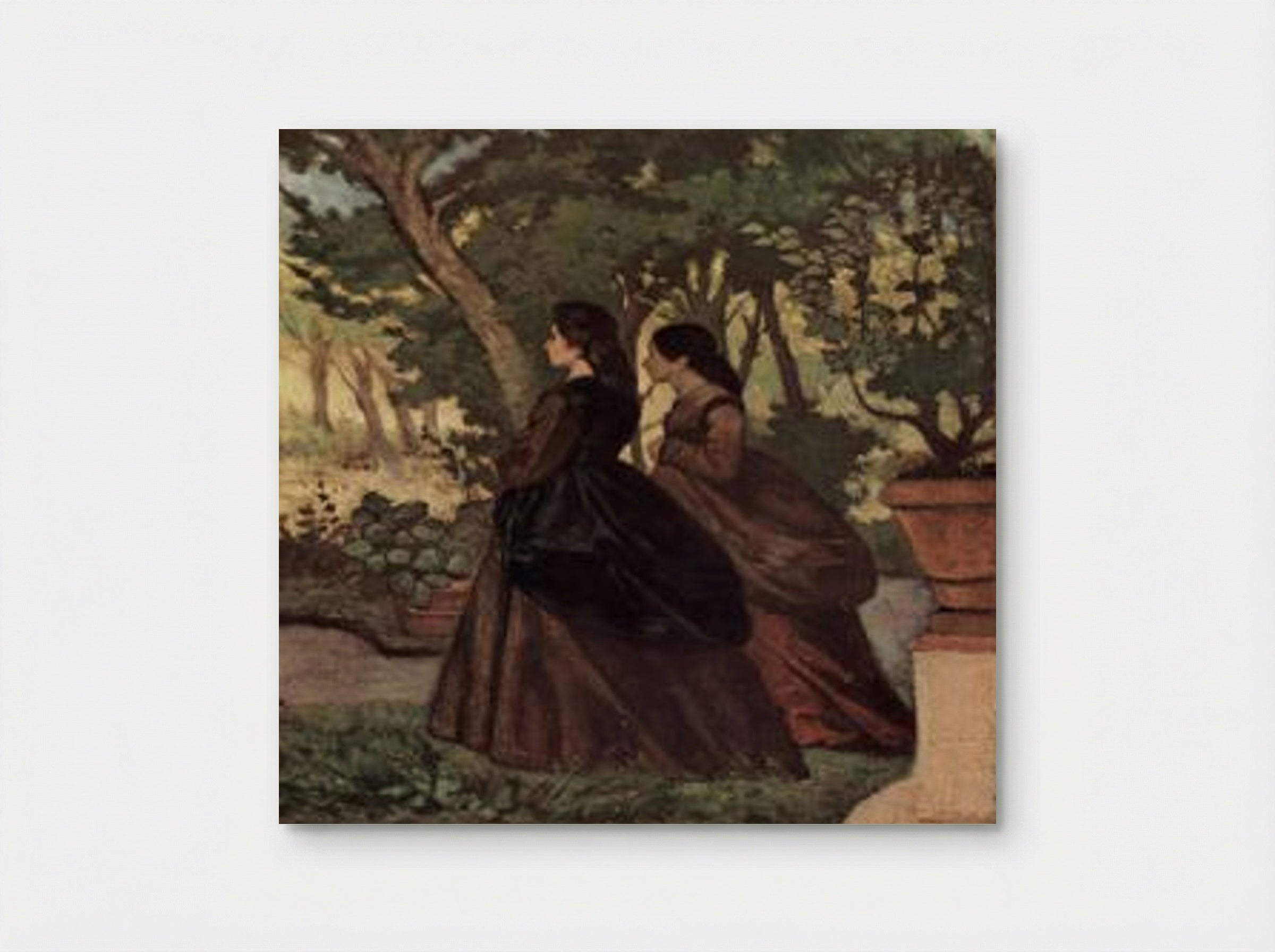 Zwei Damen im Garten von Castiglioncello - Giovanni Fattori - Poster