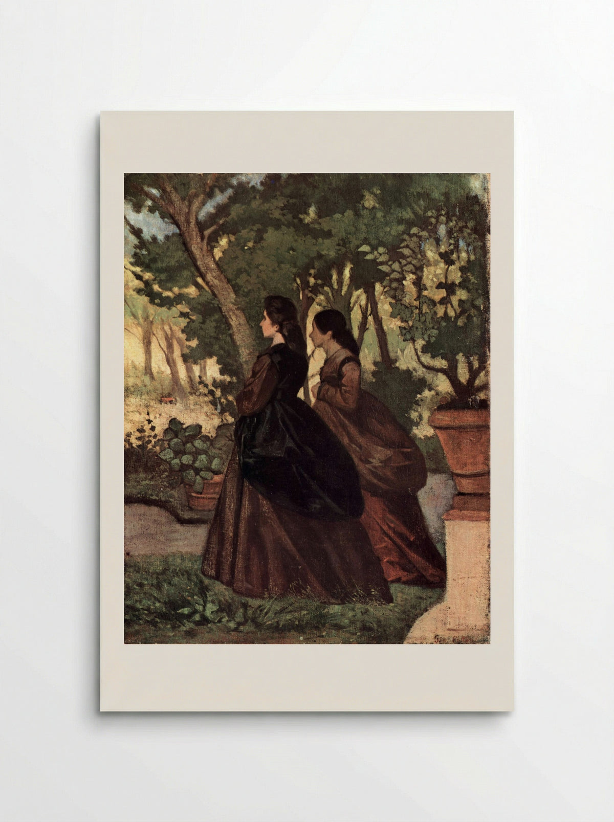 Zwei Damen im Garten von Castiglioncello - Giovanni Fattori - Poster