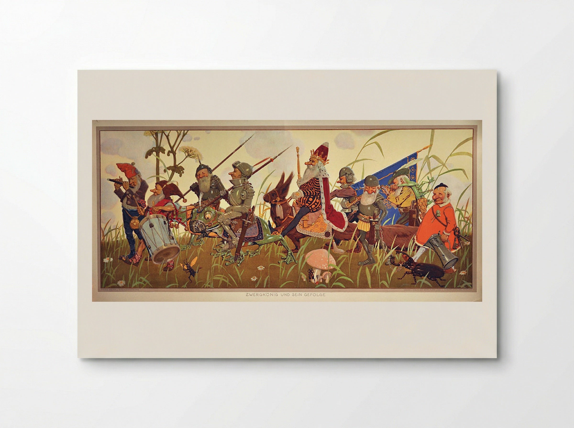 Zwergkönig und sein Gefolge - Fritz Rehm - Poster