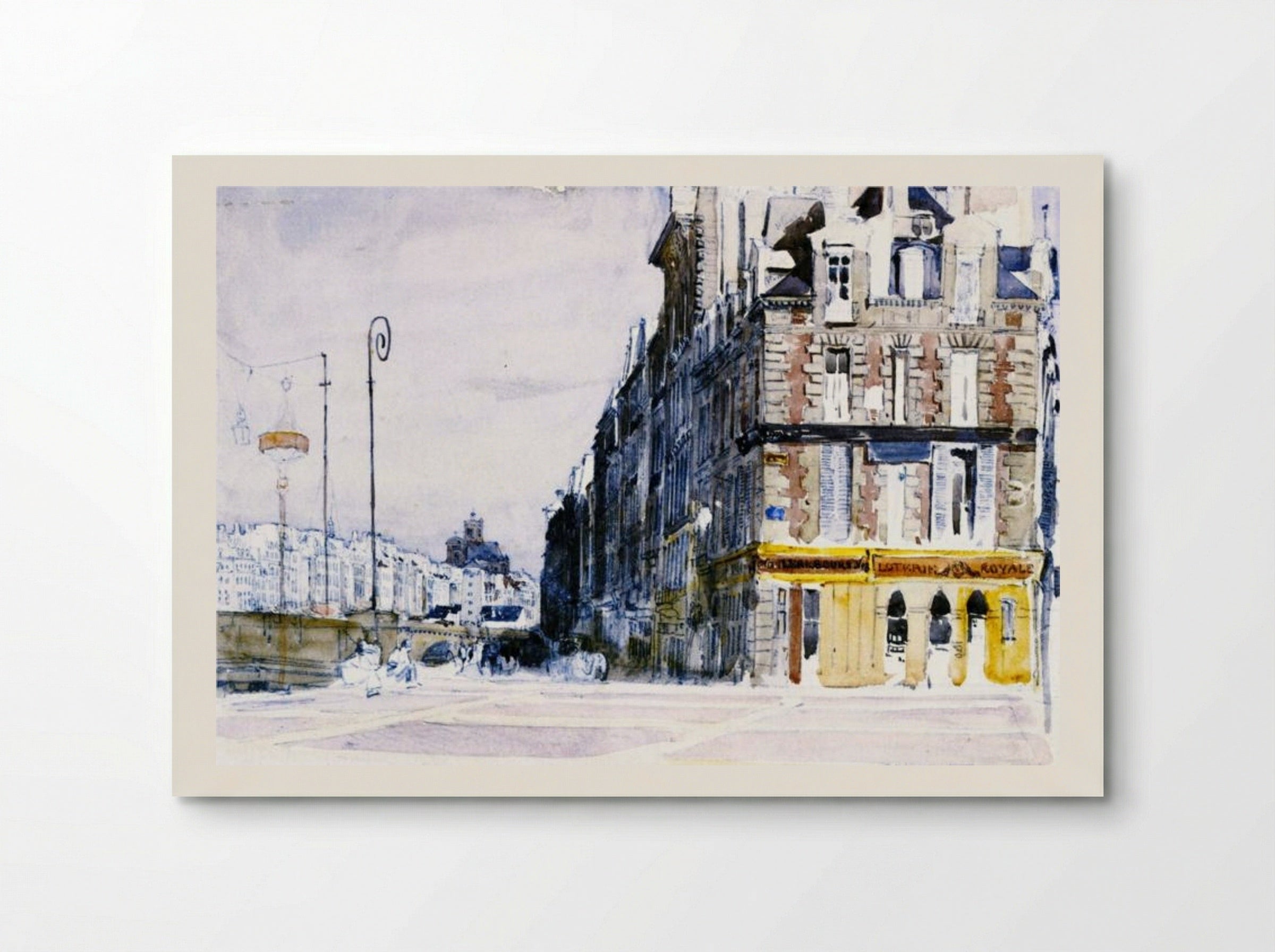 Near the Pont d'Arcole, Paris - David Cox - Poster