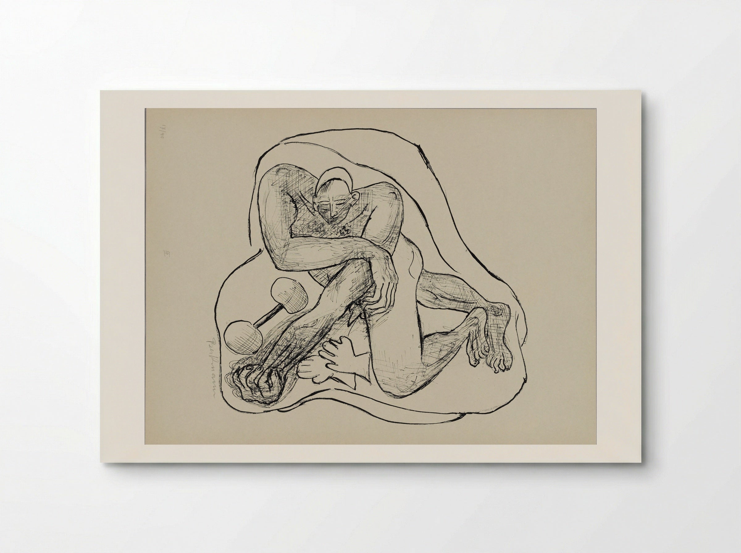 Sleeping Athlete - Max Beckmann - Poster