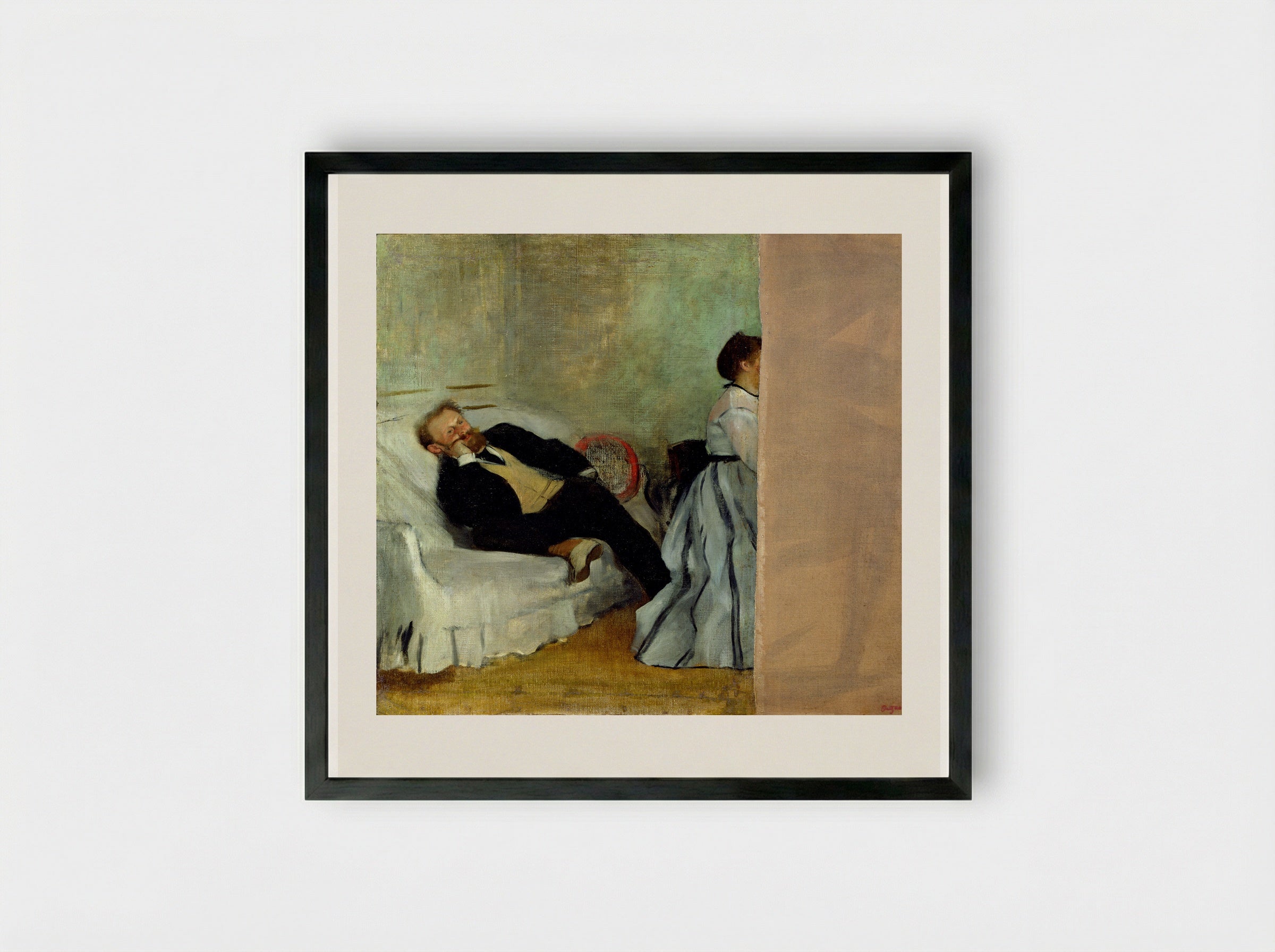Édouard Manet - Hilaire-Germain-Edgar Degas - Framed Print Black