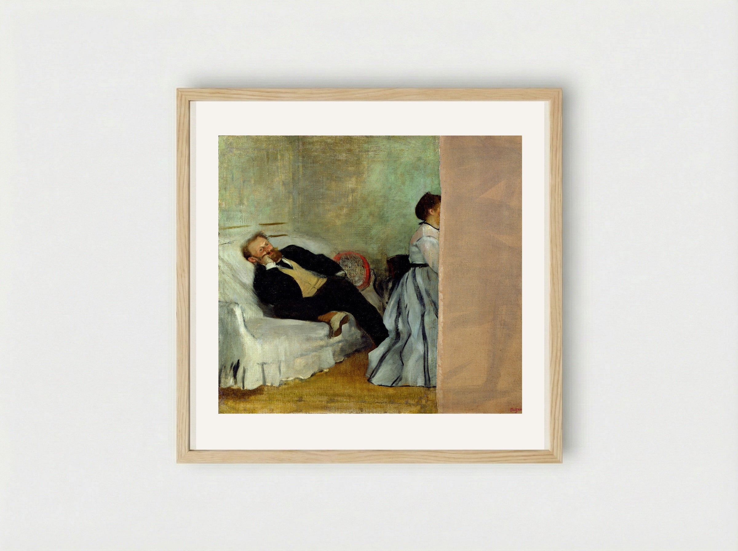 Édouard Manet - Hilaire-Germain-Edgar Degas - Framed Print Wood