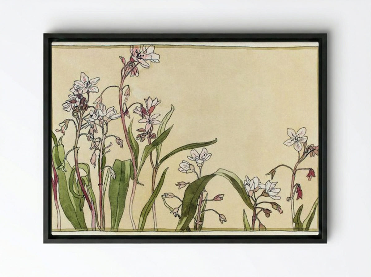 Spring Beauty - Hannah Borger Overbeck - Framed Canvas Black