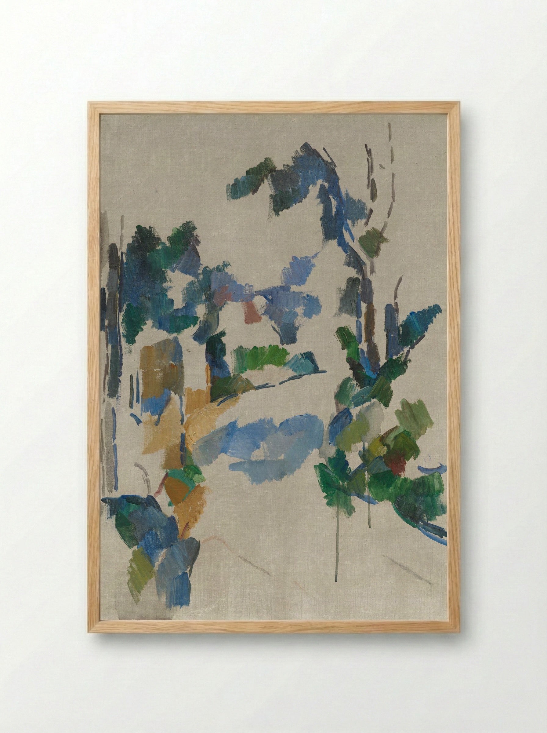 Study of Trees - Paul Cézanne - Framed Print Wood