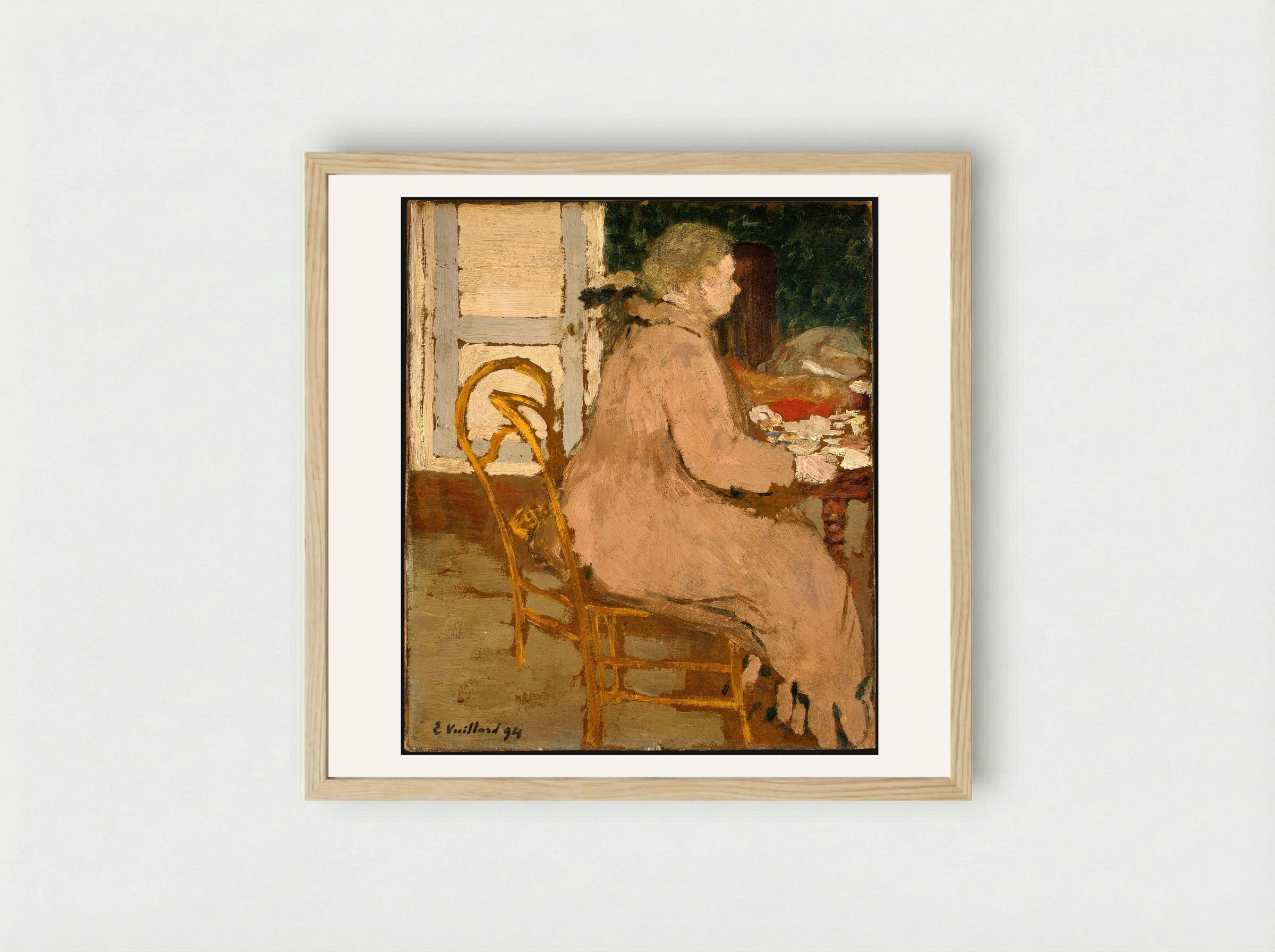 Breakfast - Édouard Vuillard - Framed Print Wood