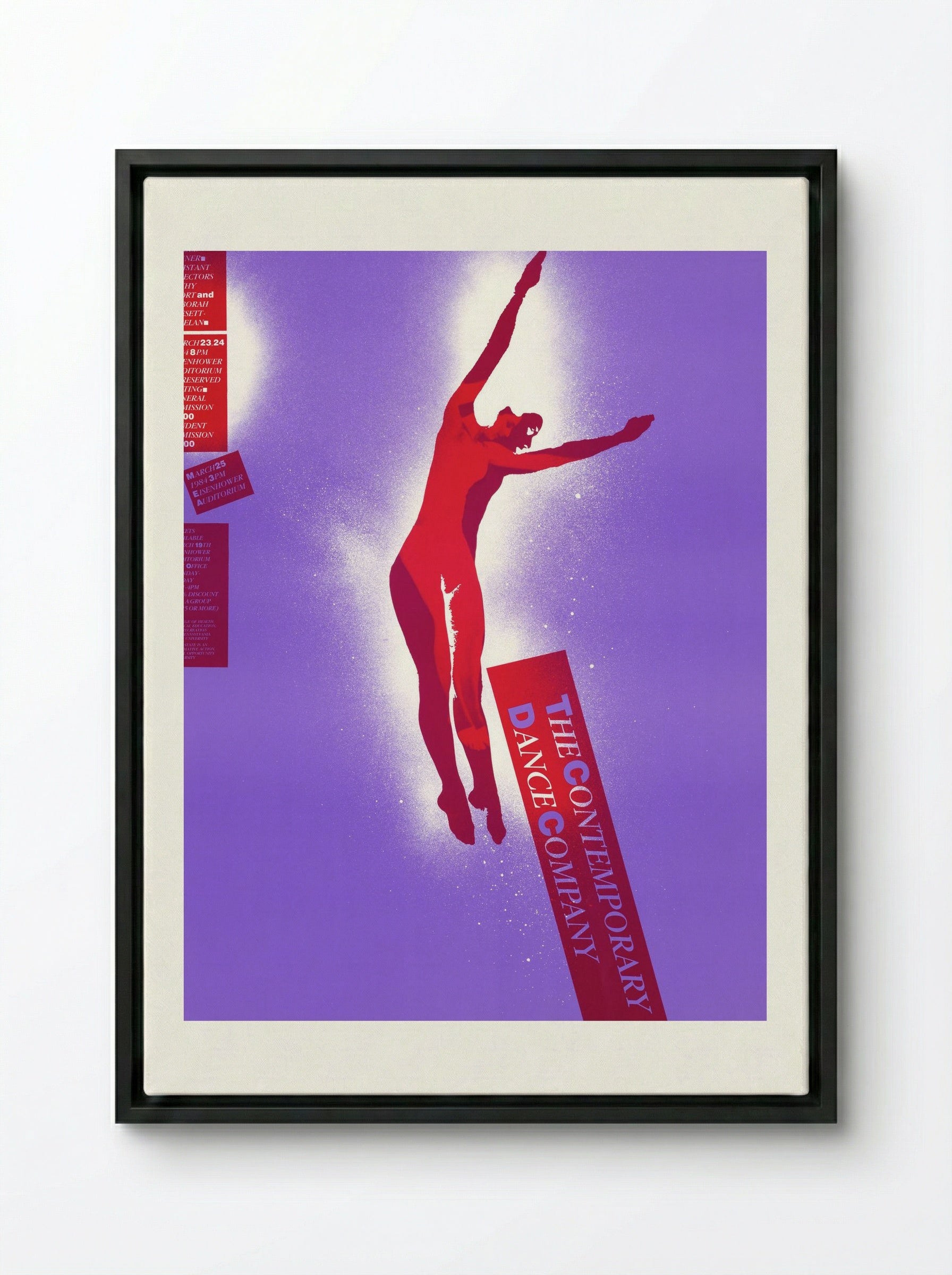 The Contemporary Dance Company - Lanny Sommese - Framed Canvas Black