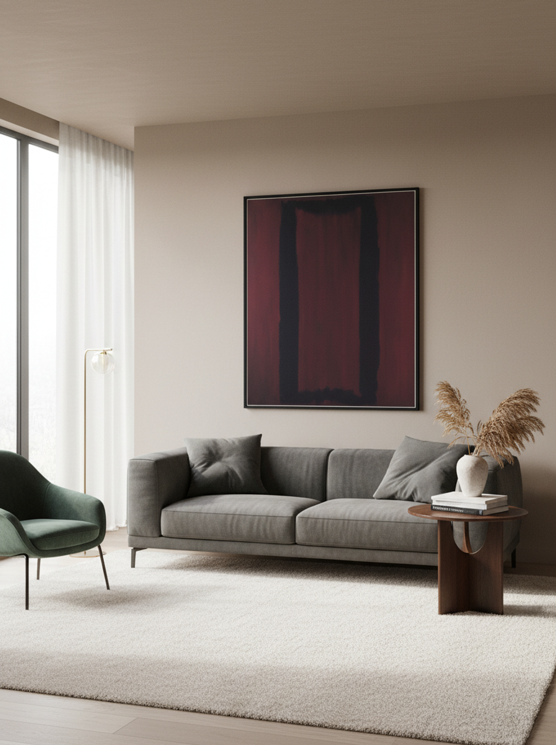 Black on Maroon - Mark Rothko - Lifestyle