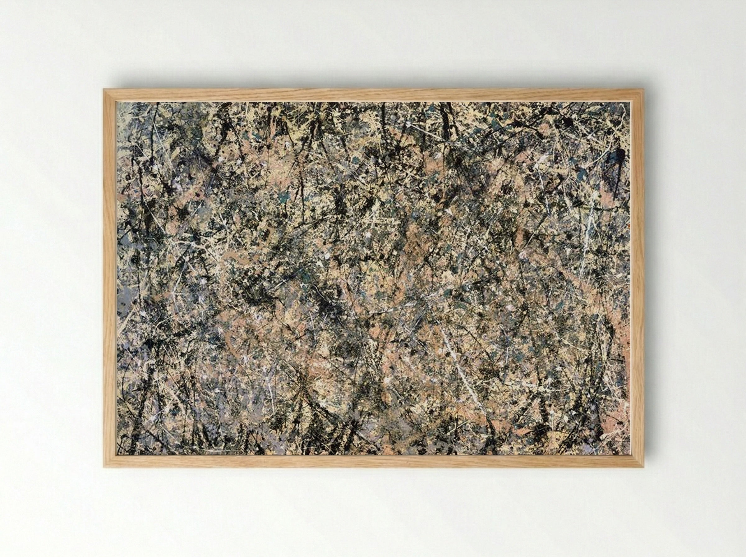 Number 1 (Lavender Mist) - Jackson Pollock - Framed Print Wood
