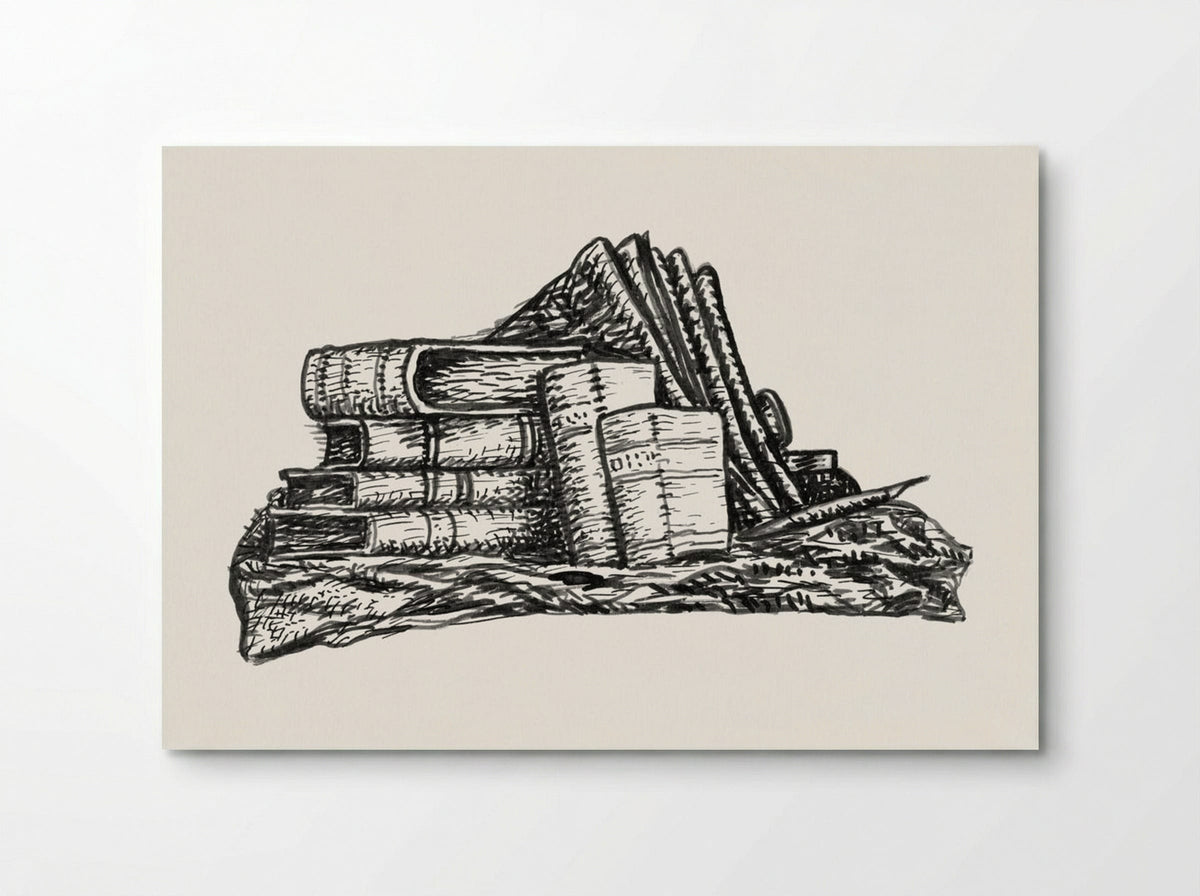 Stack of Books and Stationery - Leo Gestel - Poster