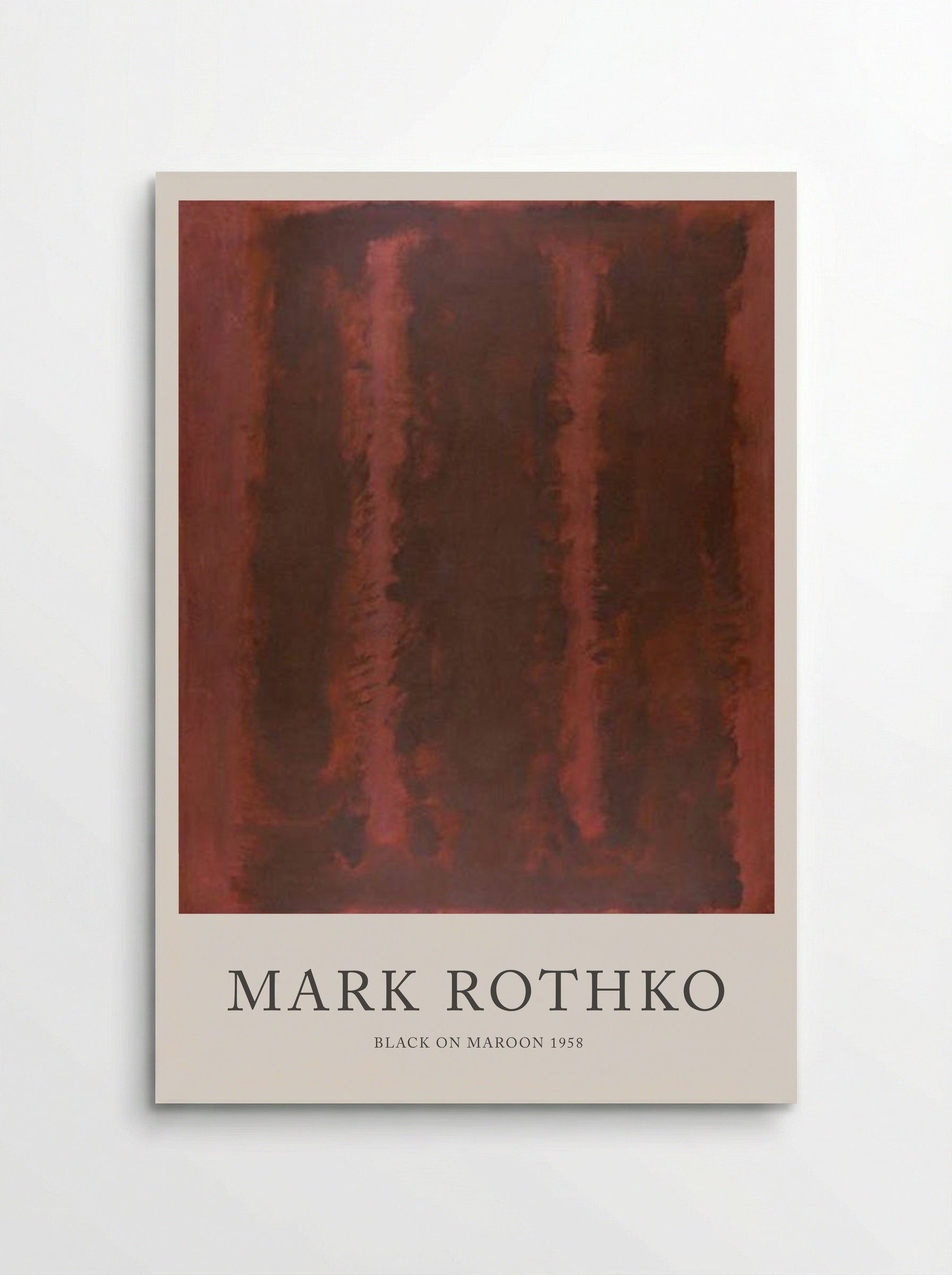 Black on Maroon - Mark Rothko - Poster