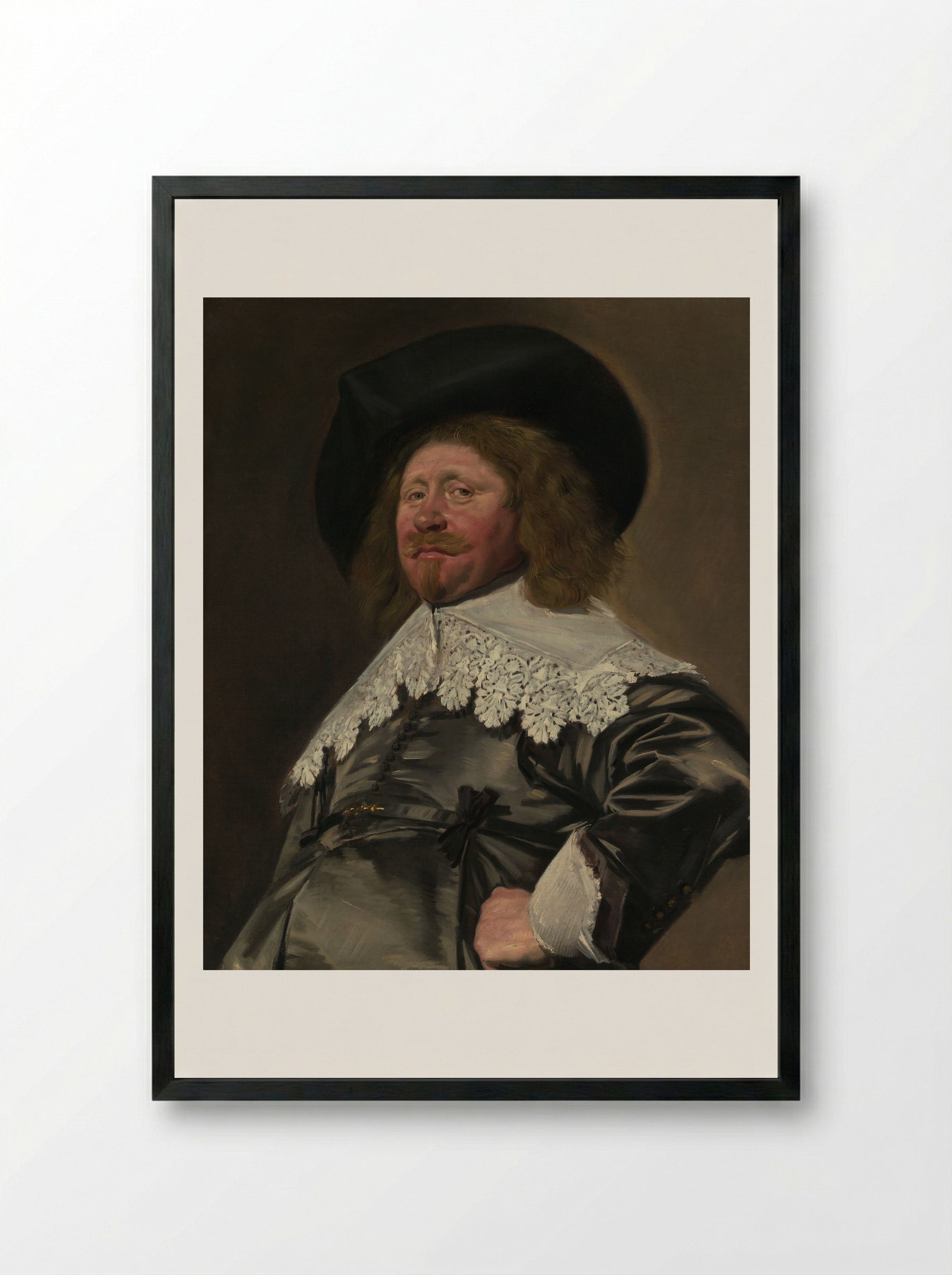 Claes Duyst van Voorhout - Frans Hals - Framed Print Black