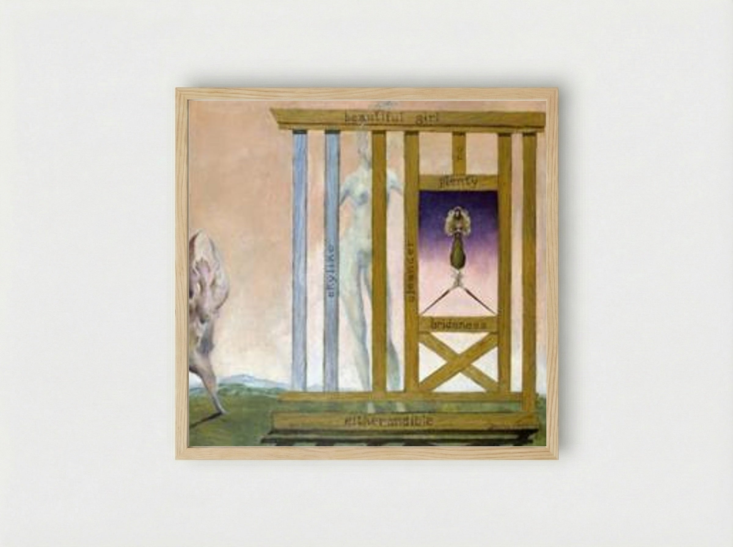 Beautiful Girl - Dorothea Tanning - Framed Print Wood