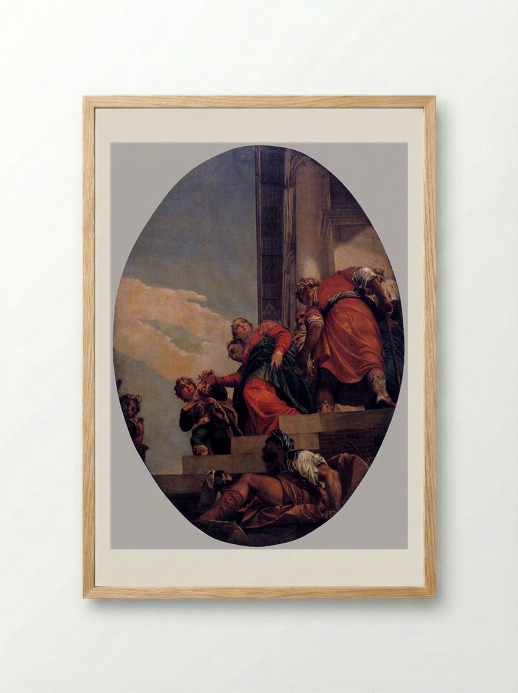 The Banishment of Vashti - Paolo Veronese - Framed Print Wood