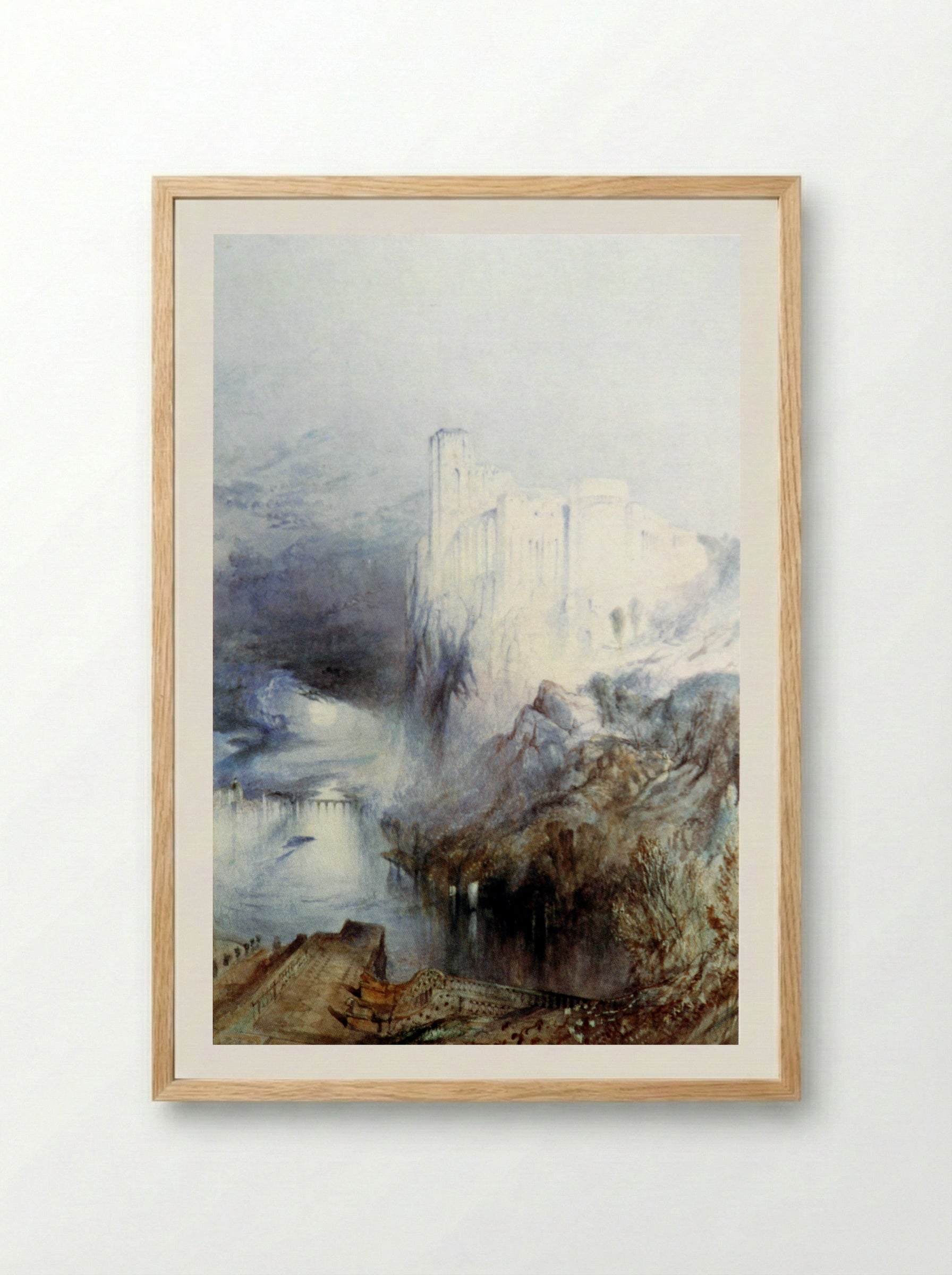 Château d'Amboise - Joseph Mallord William Turner - Framed Print Wood
