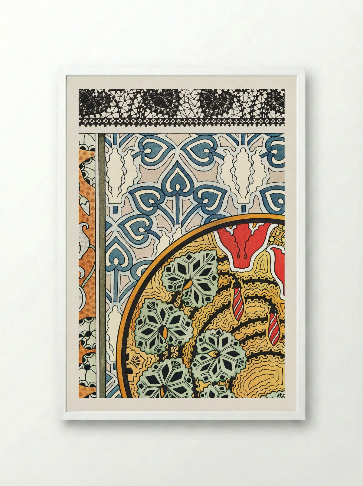 Cyclamen, Plate 23 from La Plante et ses Applications ornementales - Maurice Pillard Verneuil - Framed Print White