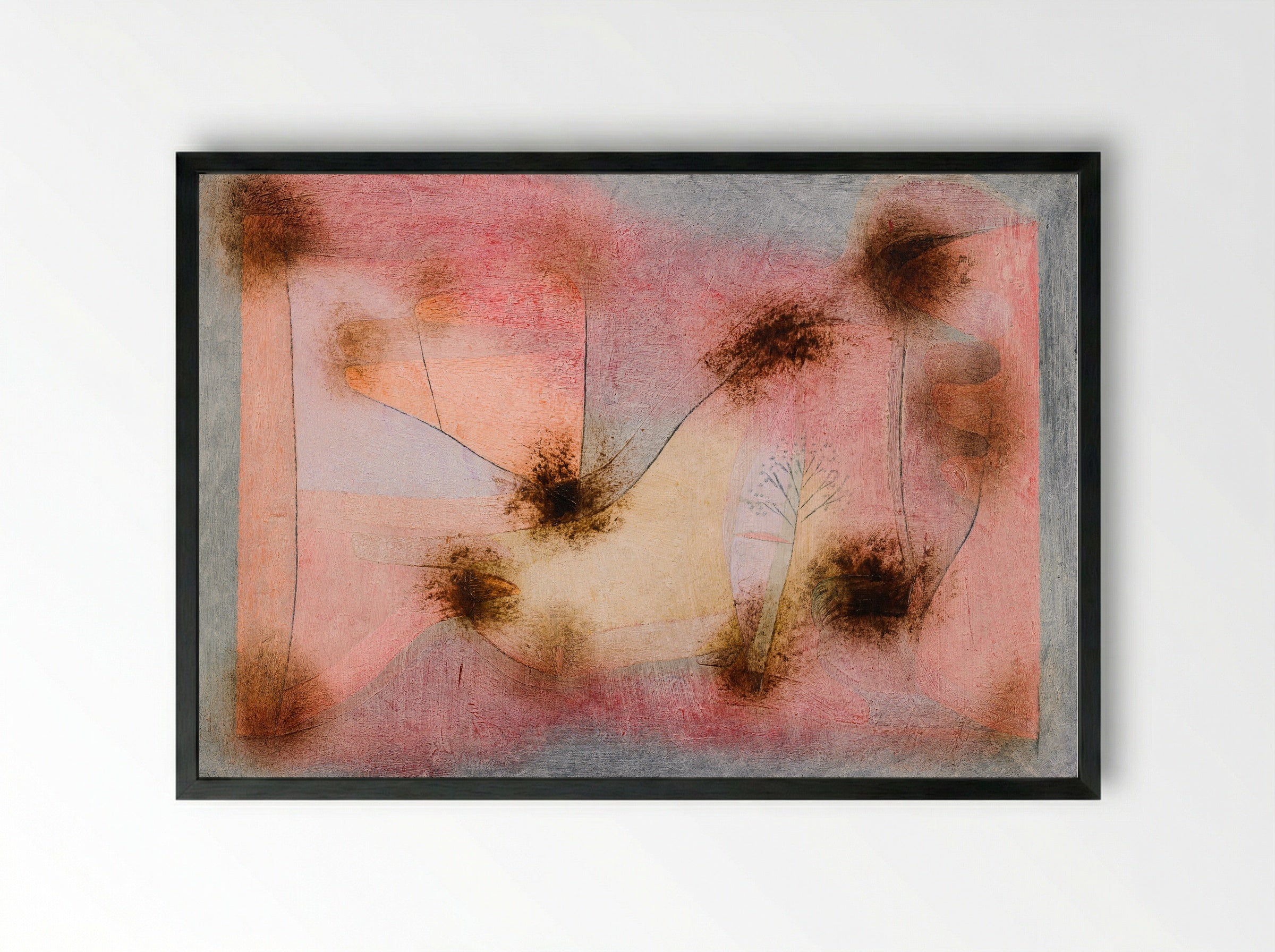 Hardy Plants - Paul Klee - Framed Print Black
