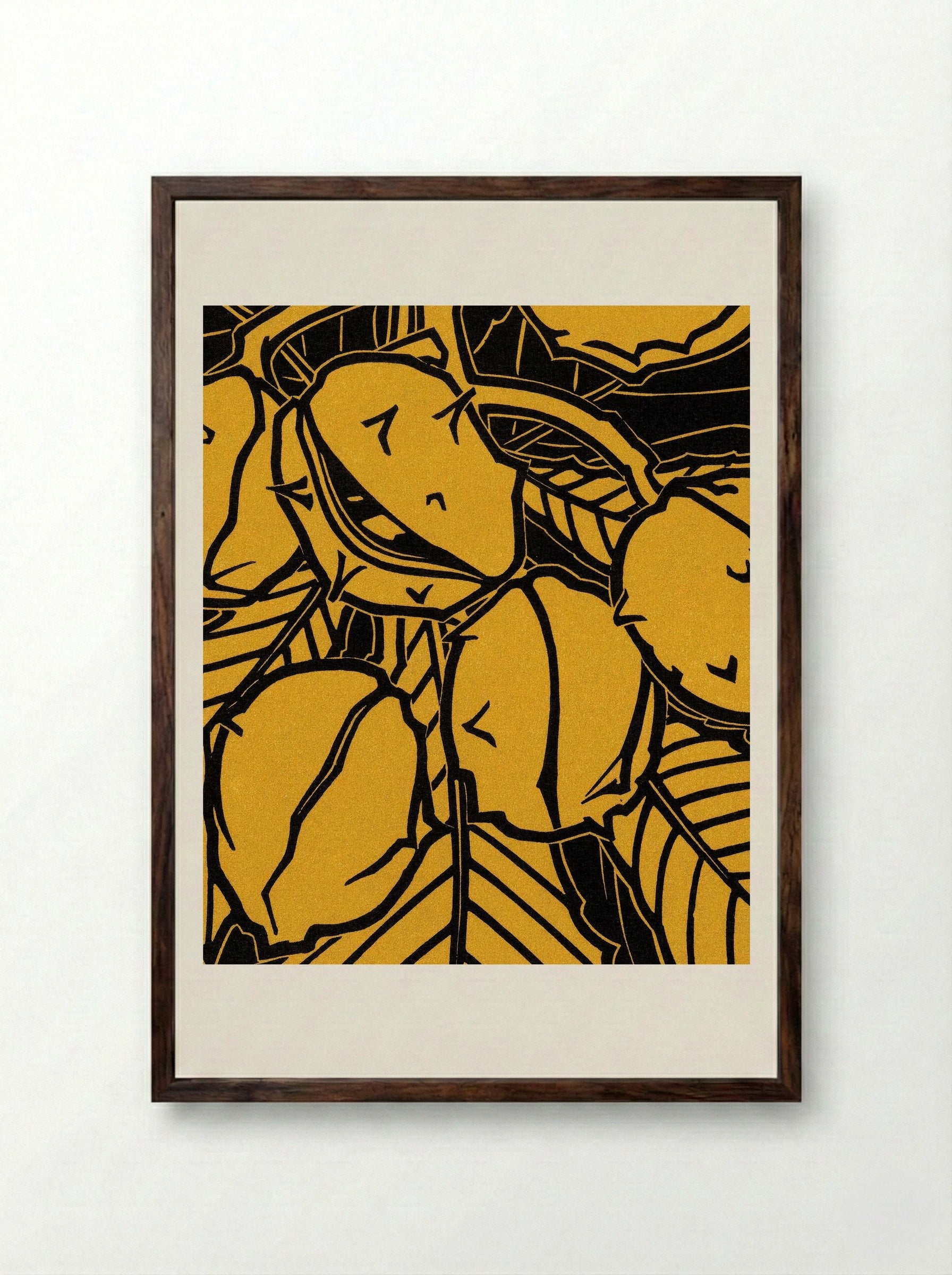 Chestnut Branch - Julie de Graag - Framed Print Dark Wood