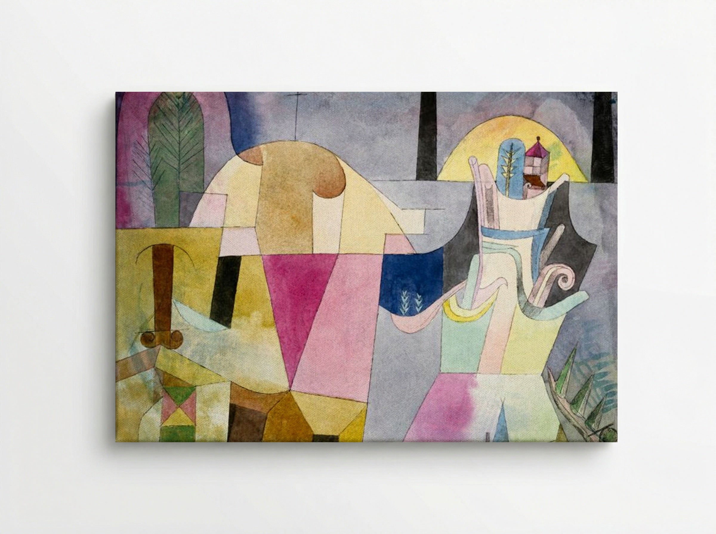 Black Columns in a Landscape - Paul Klee - Canvas