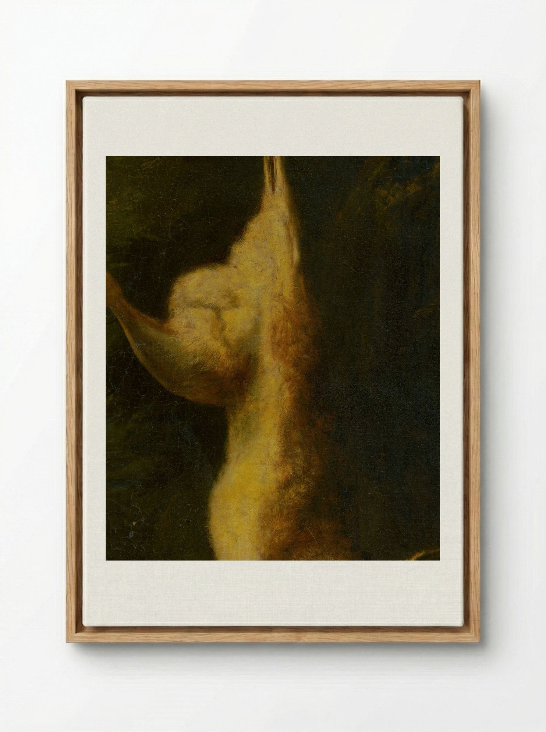 Still Life with Hare - Jean-Baptiste Oudry - Framed Canvas Wood