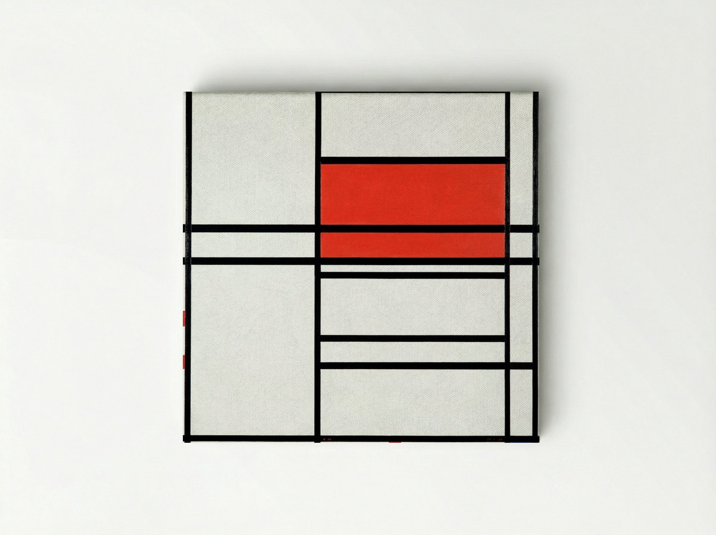Composition No. 4 with Red and Blue - Piet Mondrian - Canvas