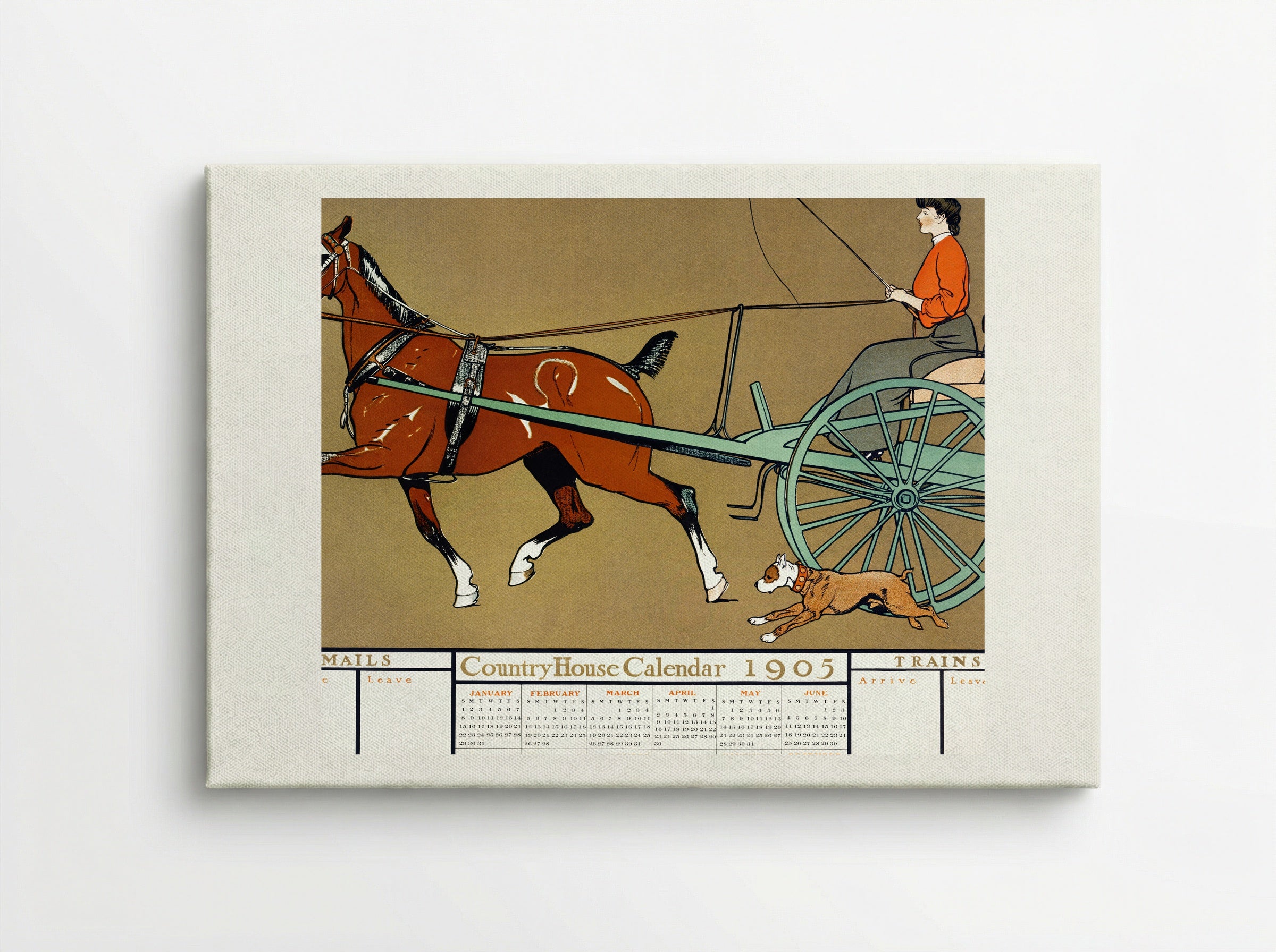 Country House Calendar 1905 - Edward Penfield - Canvas