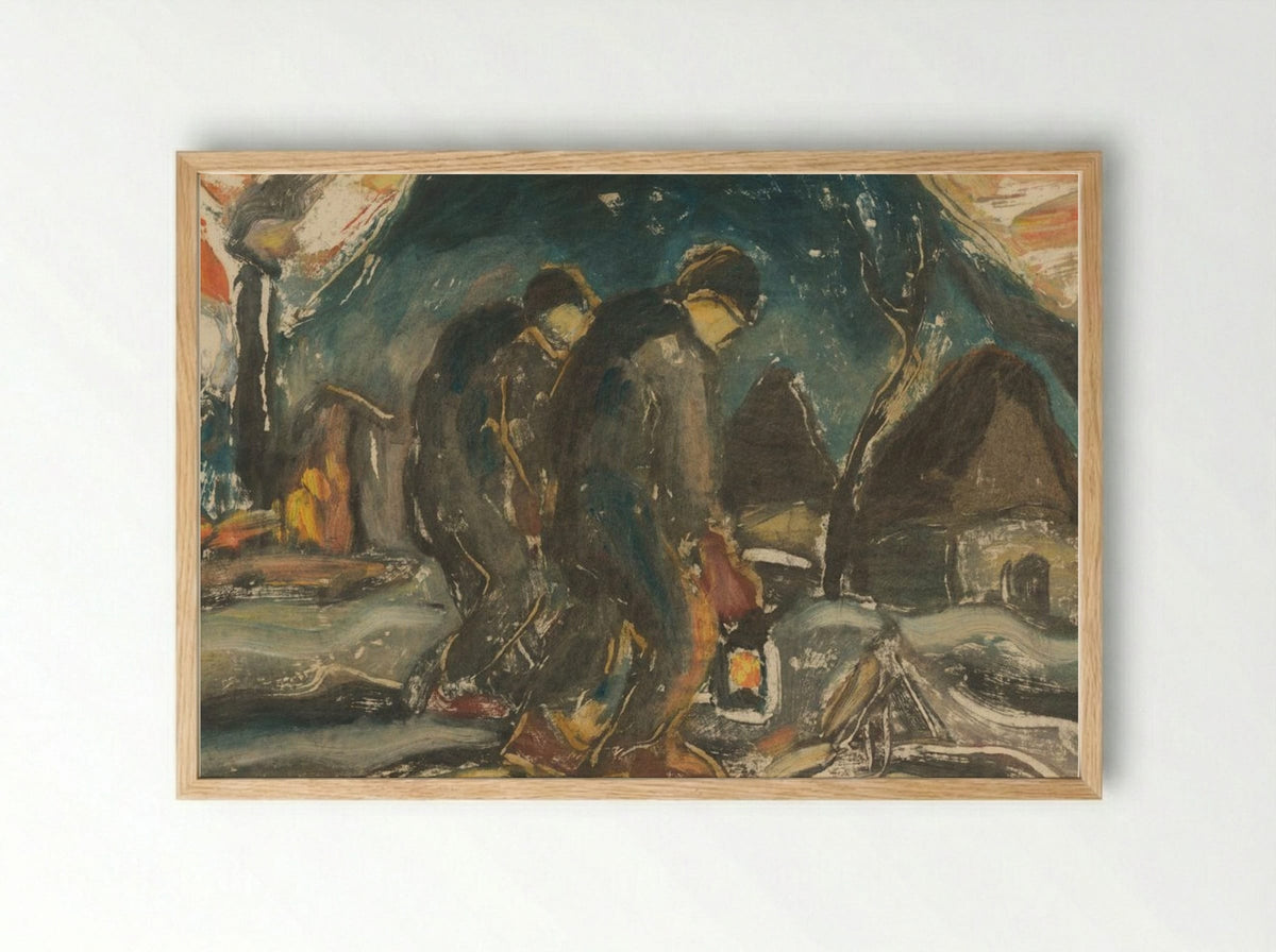 Night Walkers - Zolo Palugyay - Framed Print Wood